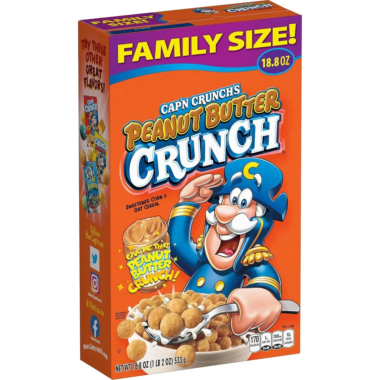 Cap'n Crunch Original Cereal, 22.1 oz Box - Big Mart USA