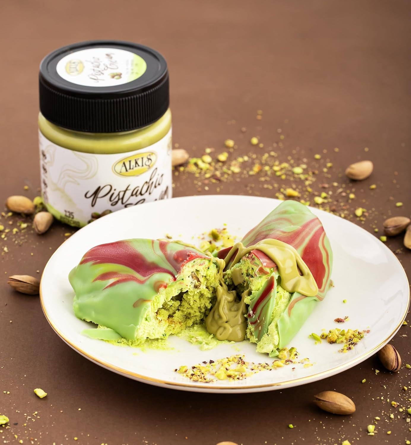 Pistachio Cream, Pistachio Paste, Pistachio Spread, Pistachio Cream for Dubai Chocolate Bar, 7.05 Oz.(200Gr) - Big Mart USA