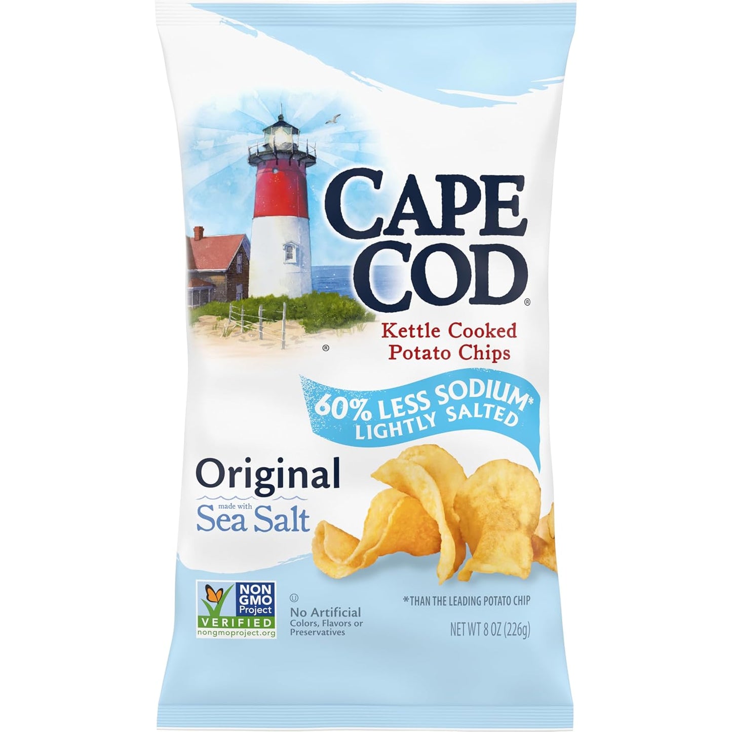 Cape Cod Sea Salt & Vinegar Chips, 7.5 Oz Bag - Big Mart USA