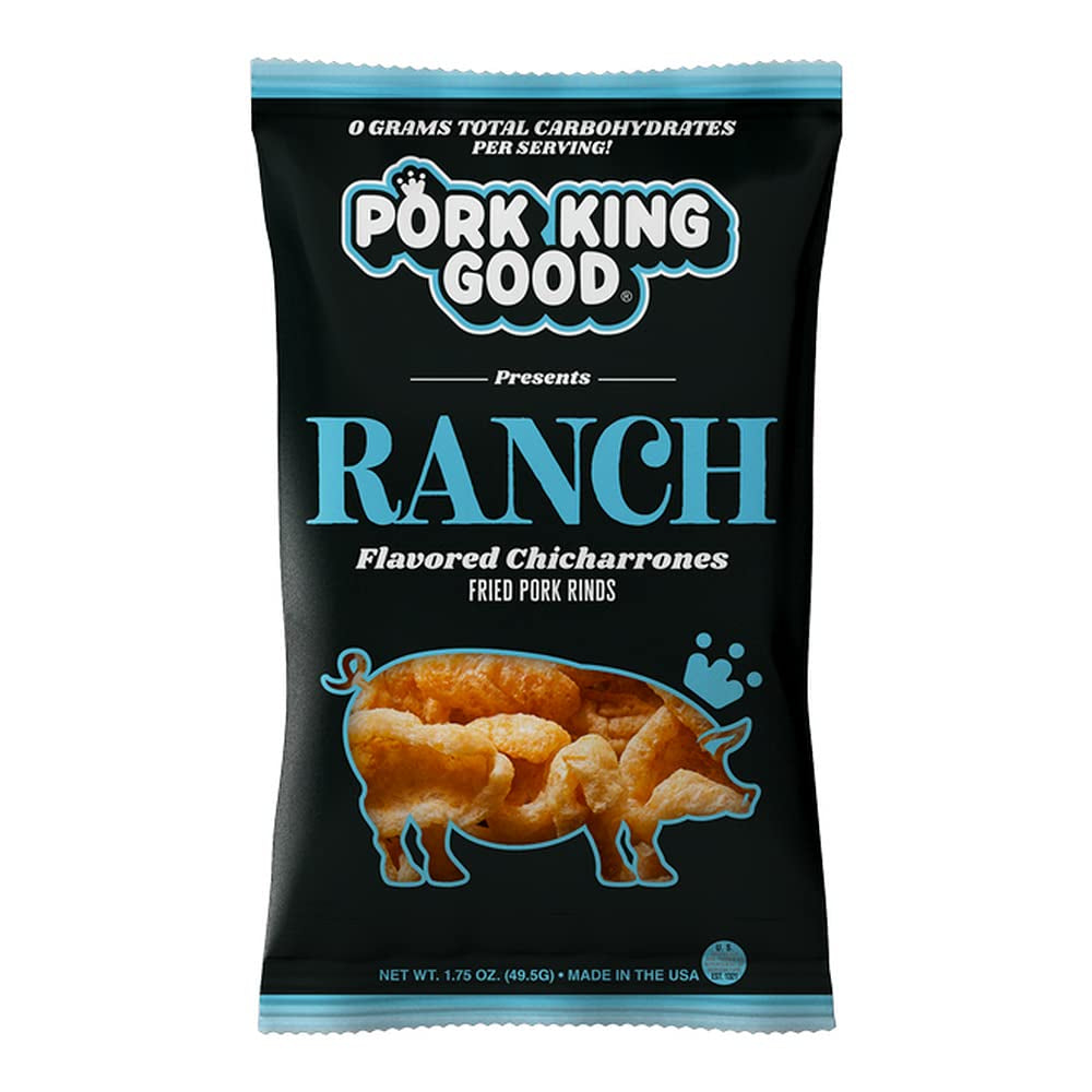 Pork King Good Pork Rinds Variety 6 Pack (Chicharrones) Keto Snacks
