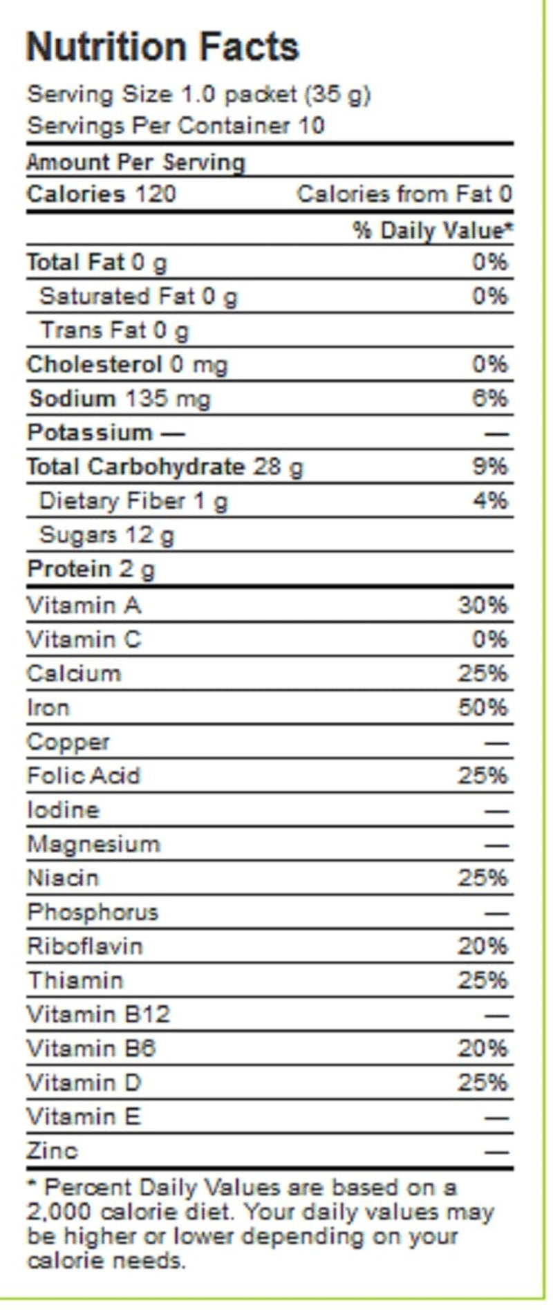 Cream of Wheat Instant Hot Cereal with Bananas & Cream, 10 Count, 12.3 oz Box (Pack of 3) - Big Mart USA