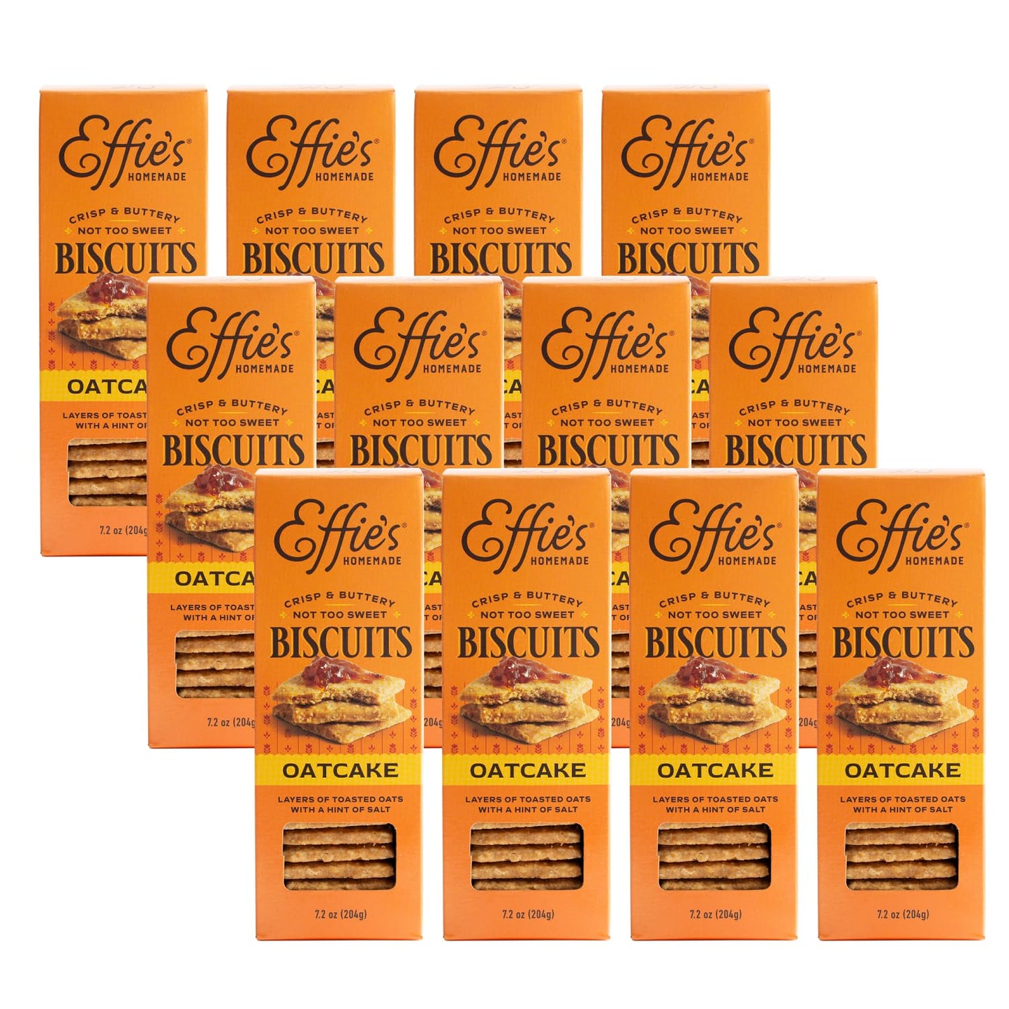 Effie'S Homemade Biscuits - Oatcakes - 3 Pack