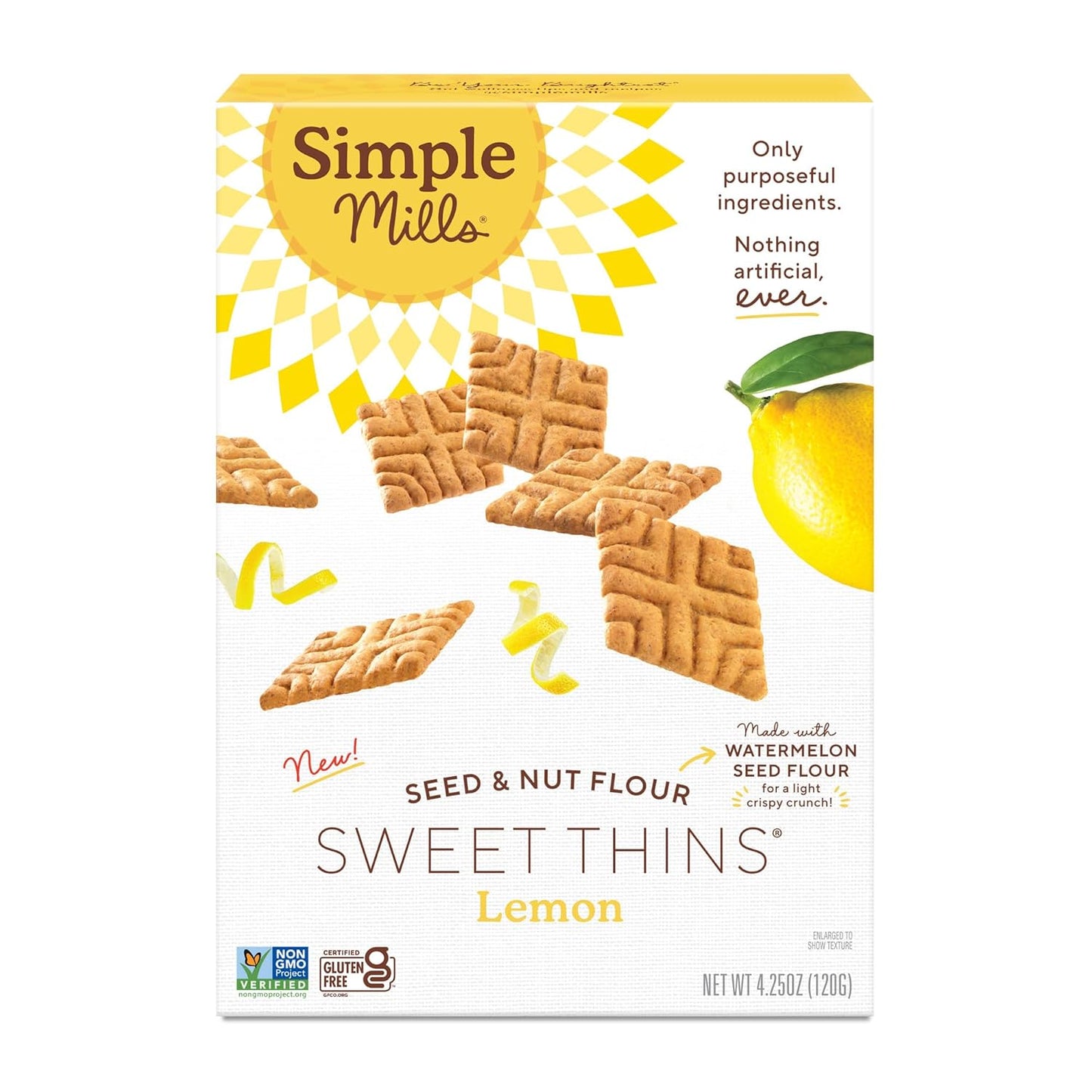 Simple Mills, Chocolate Brownie Cookies Thins, 4.25 Ounce - Big Mart USA