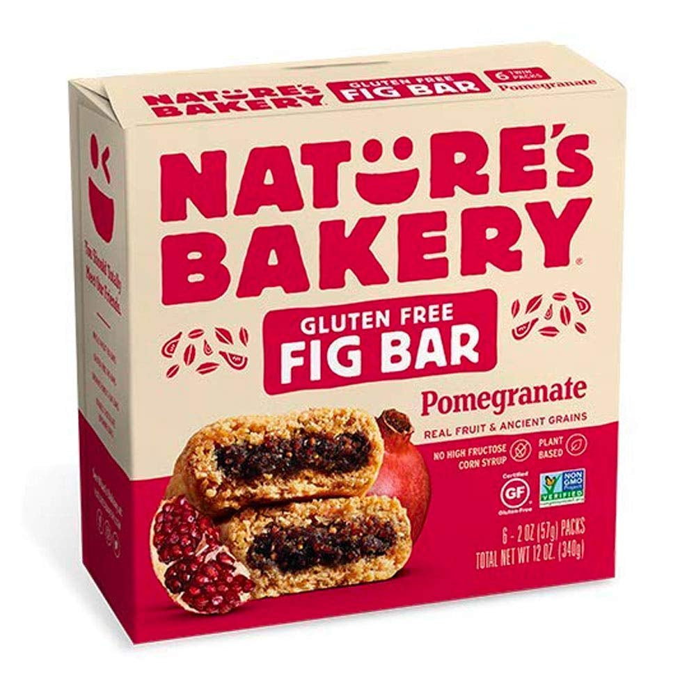 Nature’S Bakery Gluten Free Fig Bars, Raspberry, Real Fruit, Vegan, Non-Gmo, Snack Bar, 6 Boxes with 6 Twin Packs (36 Twin Packs) - Big Mart USA