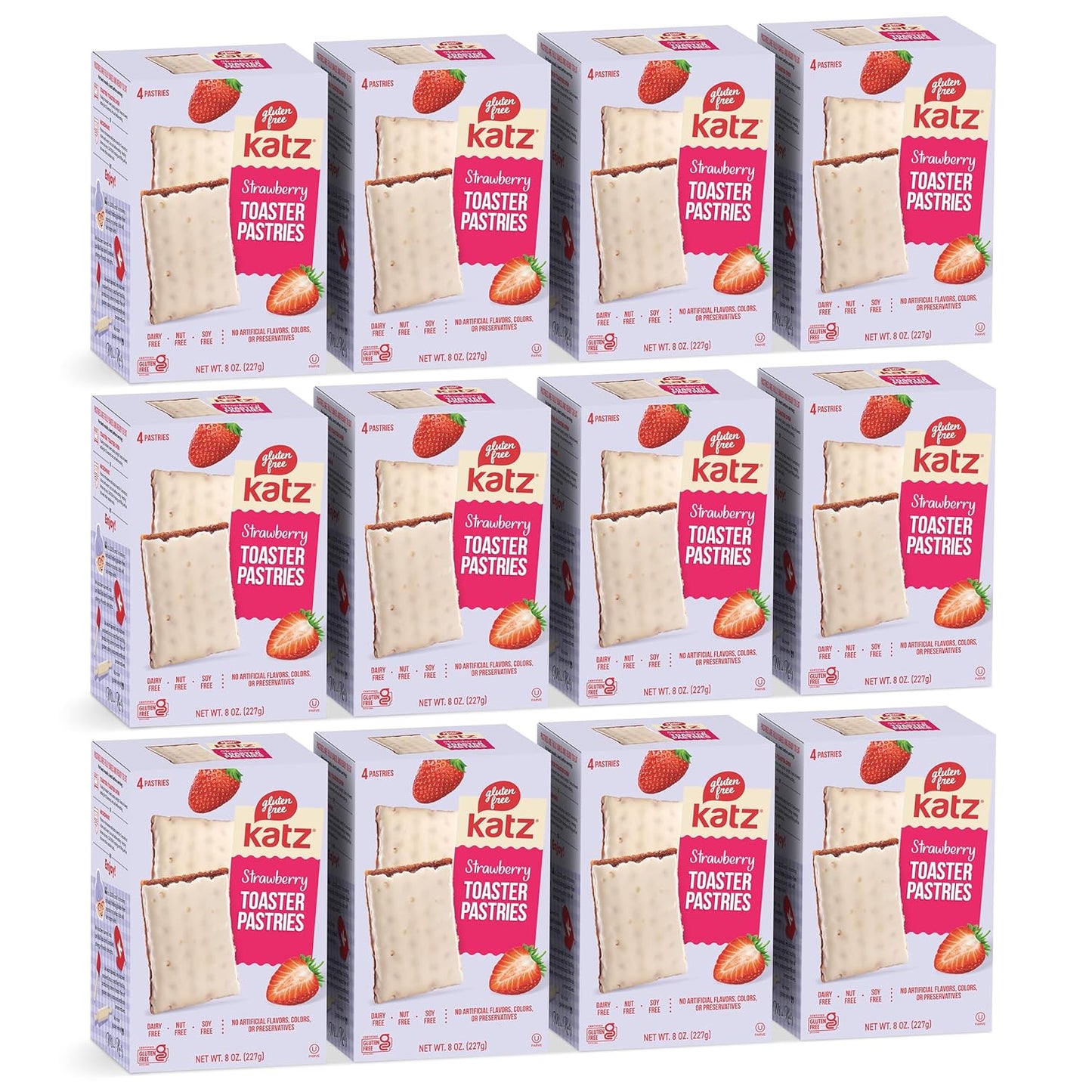 Katz Gluten Free Snacks Variety Pack. Toaster Pastries. Easy Breakfast Food or Anytime Healthy, Gluten and Dairy Free, Nut Free, Peanut Free, Soy Free. Snacks - Adults Kosher Snacks. 8 OZ (Pack of 2) - Big Mart USA