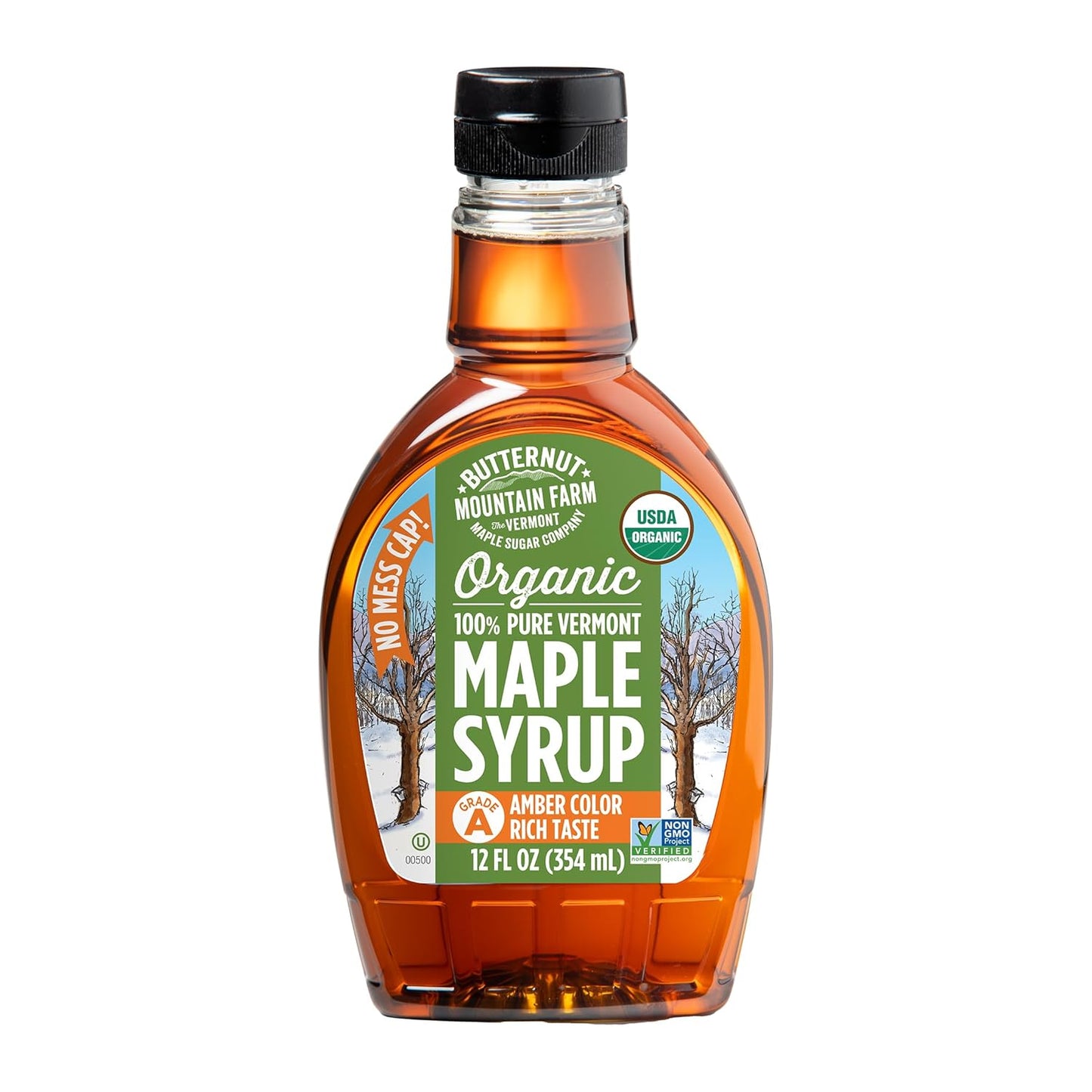 Butternut Mountain Farm Pure Vermont Maple Syrup, Grade A, Dark Color, Robust Taste, All Natural, Easy Pour, 32 Fl Oz, 1 Qt (Prev Grade B) - Big Mart USA