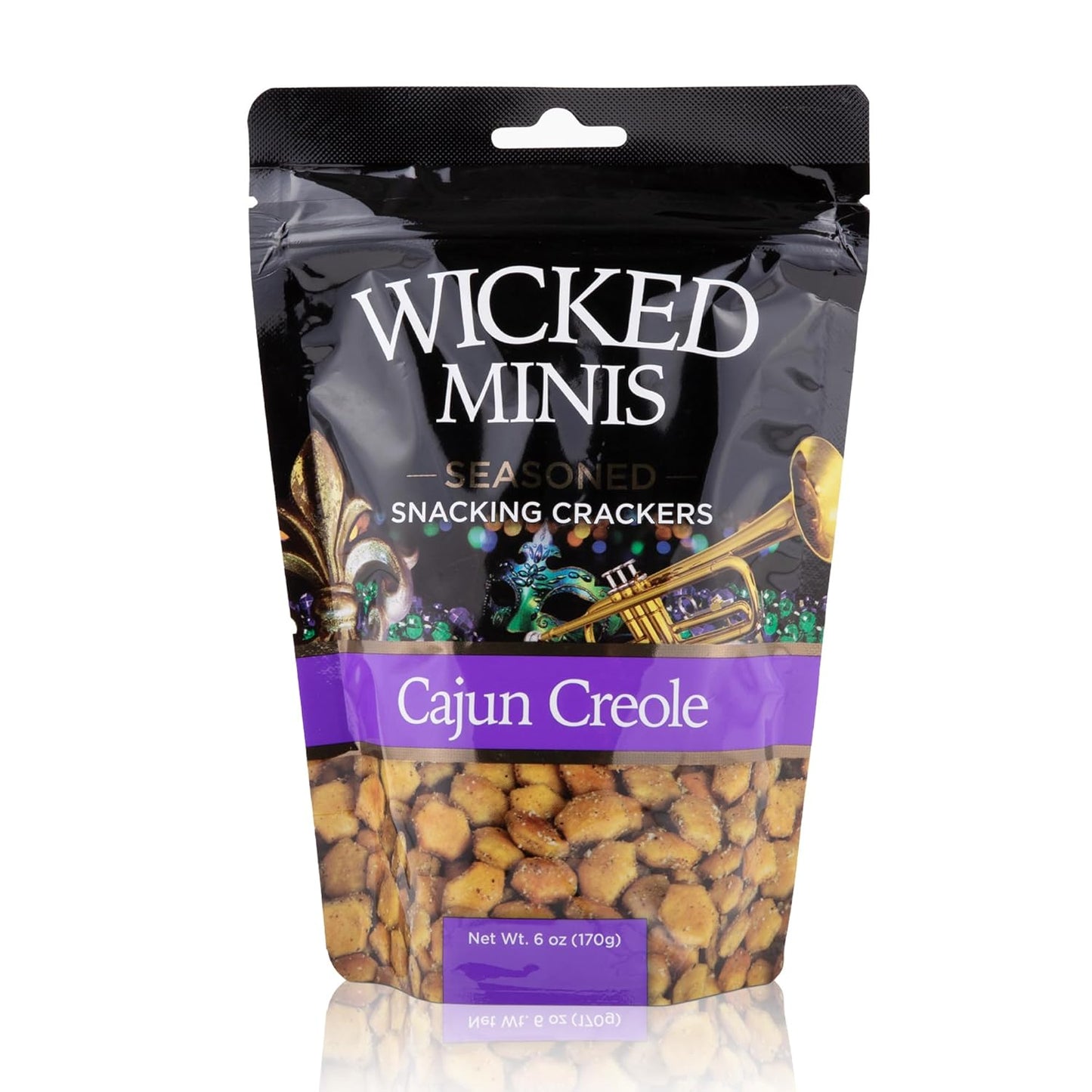 Wicked Minis Soup & Oyster Crackers - Saltine & Salted Flavored Mini Puffed Soup, Savory Snacking Mix, Seasoned Croutons Salad Toppers, Crackers for Chili 6Oz (Chili Cheese, 1 Pack) - Big Mart USA