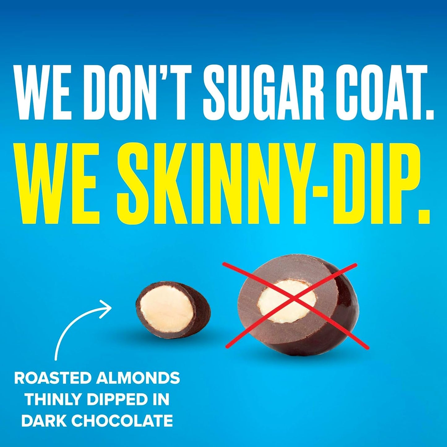 Skinnydipped Dark Chocolate Cocoa Almonds, Healthy Snack, Plant Protein, Gluten Free, 0.46 Oz Mini Bags, Pack of 24 - Big Mart USA