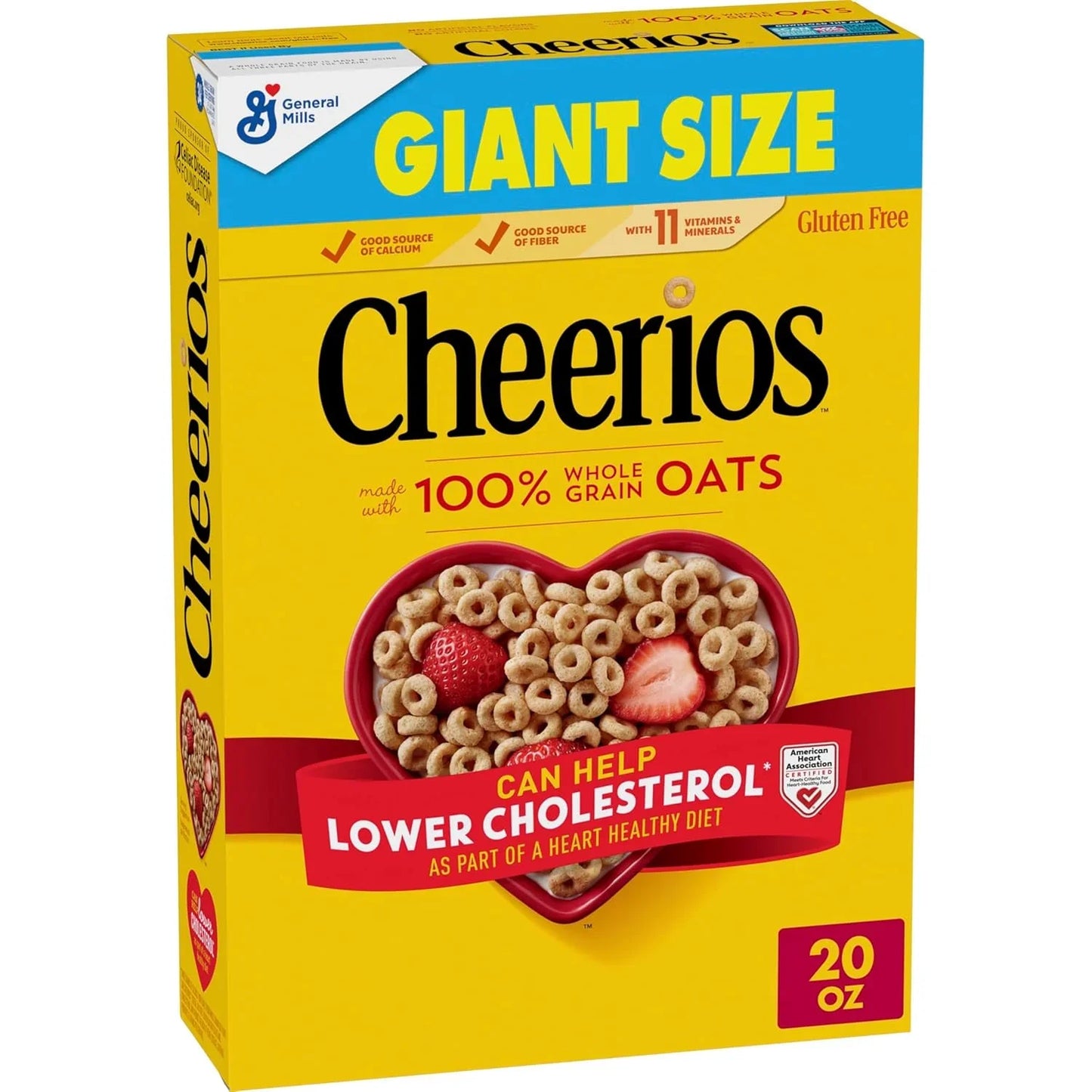 Cheerios Heart Healthy Gluten-Free Breakfast Cereal, 20 oz Giant Size - Big Mart USA