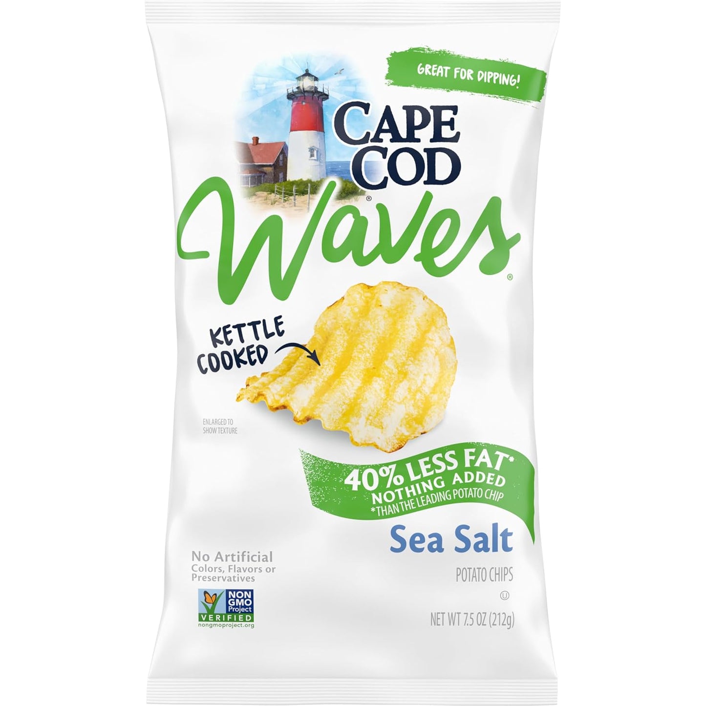 Cape Cod Sea Salt & Vinegar Chips, 7.5 Oz Bag - Big Mart USA