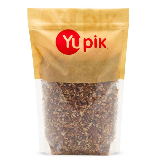 Yupik Raw Pecans, Medium Pieces, 2.2 Lb (35.2 Oz), Kosher, Gluten-Free, Vegan, Chopped Crunchy Nuts, Unsalted, Unroasted, Source of Fiber, Healthy Snacks, Ideal for Baking, Cooking & Topping - Big Mart USA