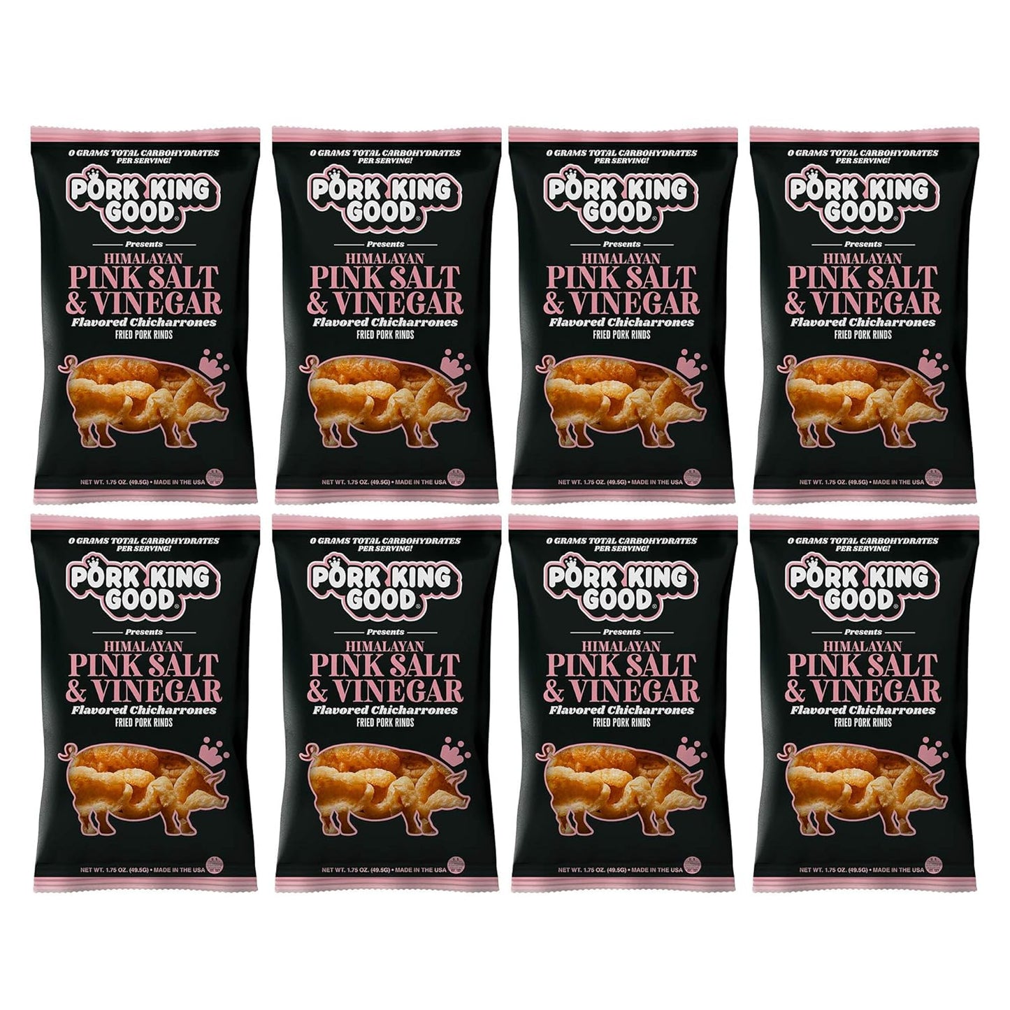 Pork King Good Pork Rinds Variety 6 Pack (Chicharrones) Keto Snacks