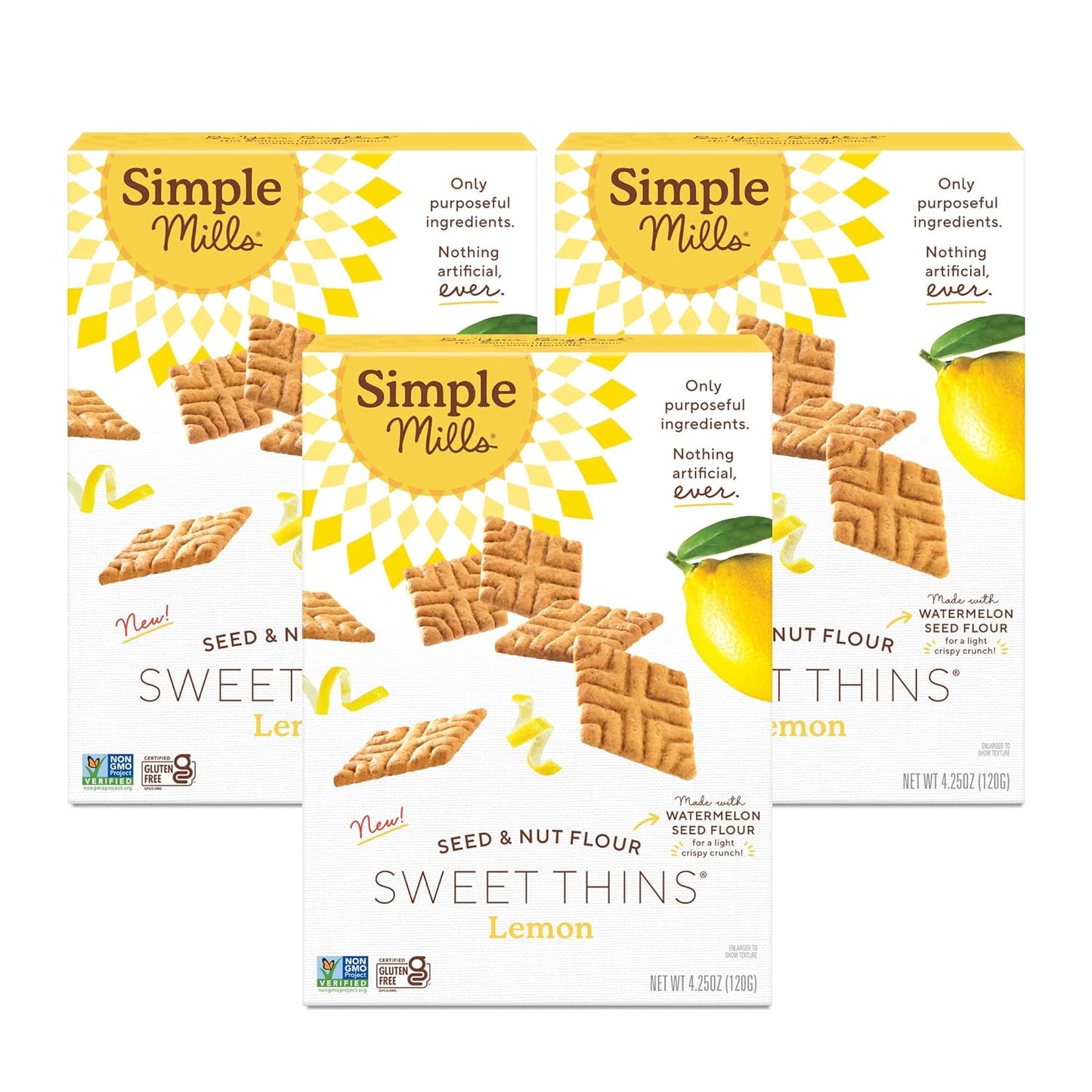 Simple Mills, Chocolate Brownie Cookies Thins, 4.25 Ounce - Big Mart USA