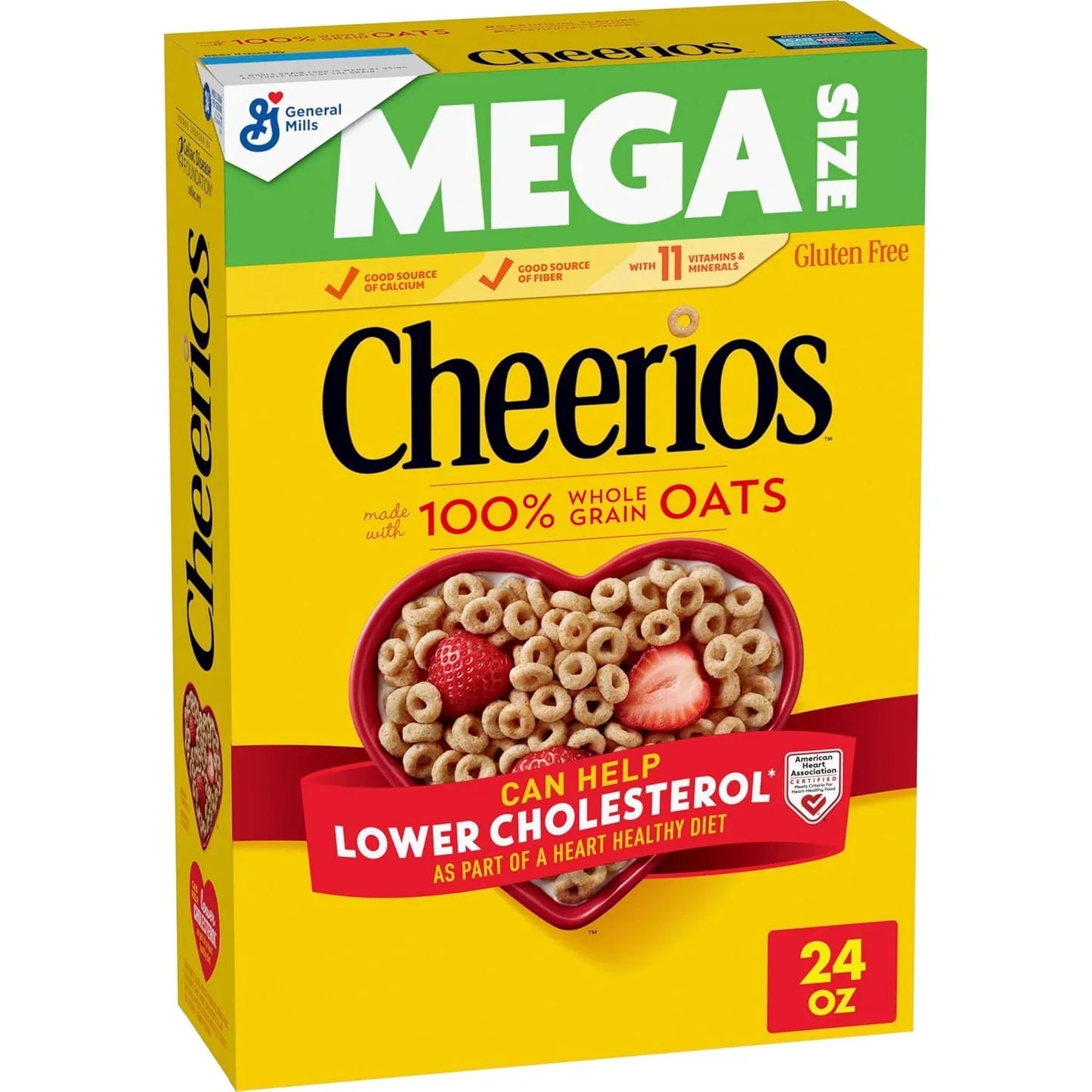 Cheerios Heart Healthy Gluten-Free Breakfast Cereal, 20 oz Giant Size - Big Mart USA