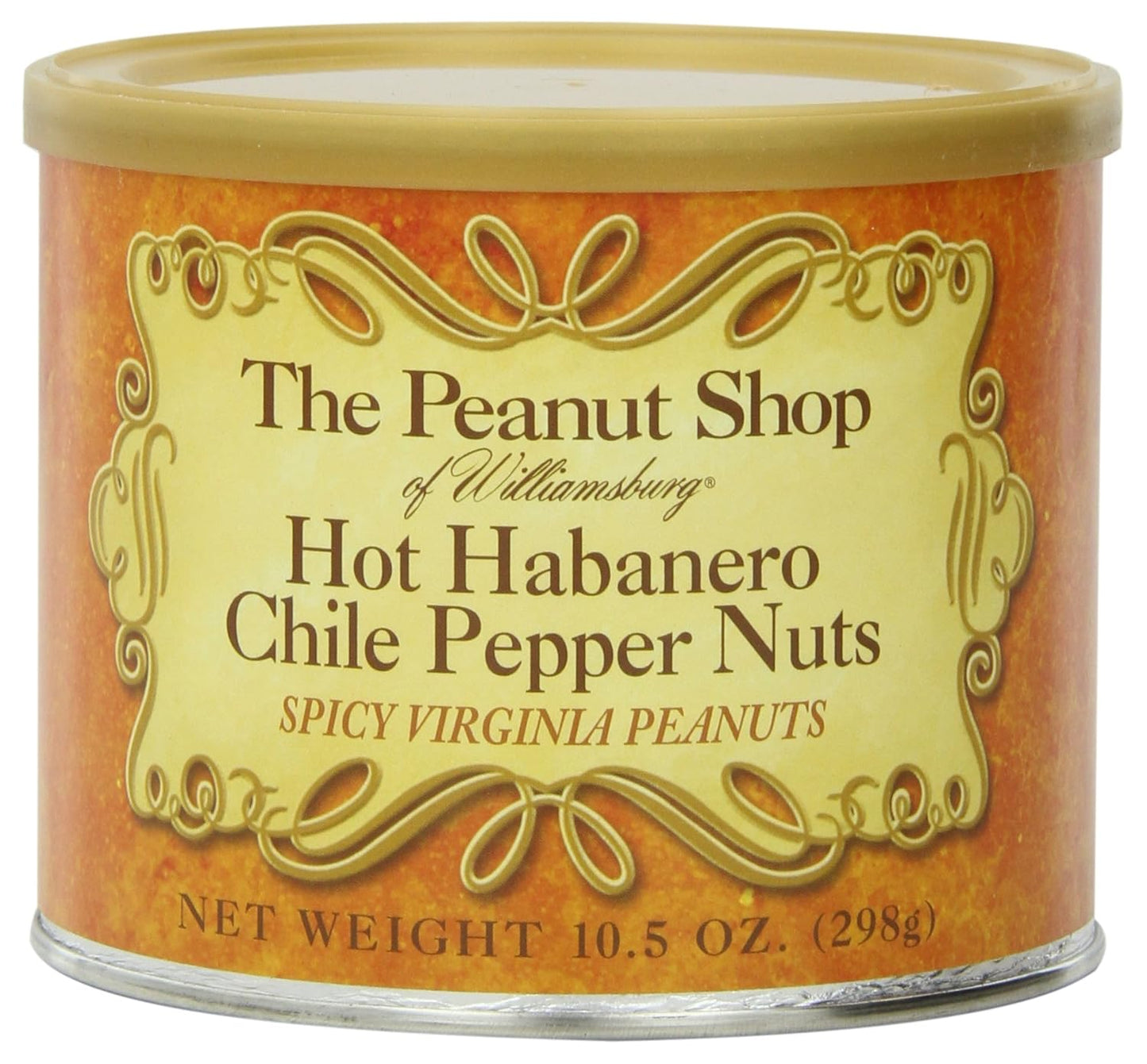 The Peanut Shop of Williamsburg Extra-Large Handcooked Lightly Salted Virginia Peanuts Williamsburg Peanuts Non-Gmo Kosher Gluten-Free No Preservatives - 32 Oz Tin