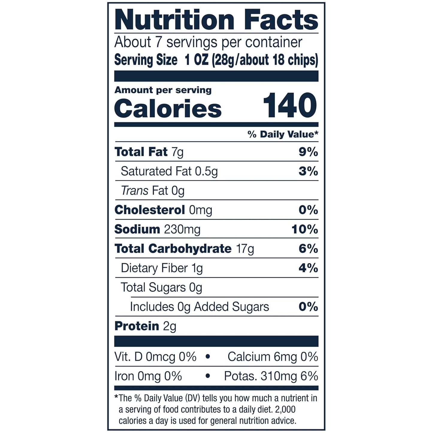 Cape Cod Sea Salt & Vinegar Chips, 7.5 Oz Bag - Big Mart USA