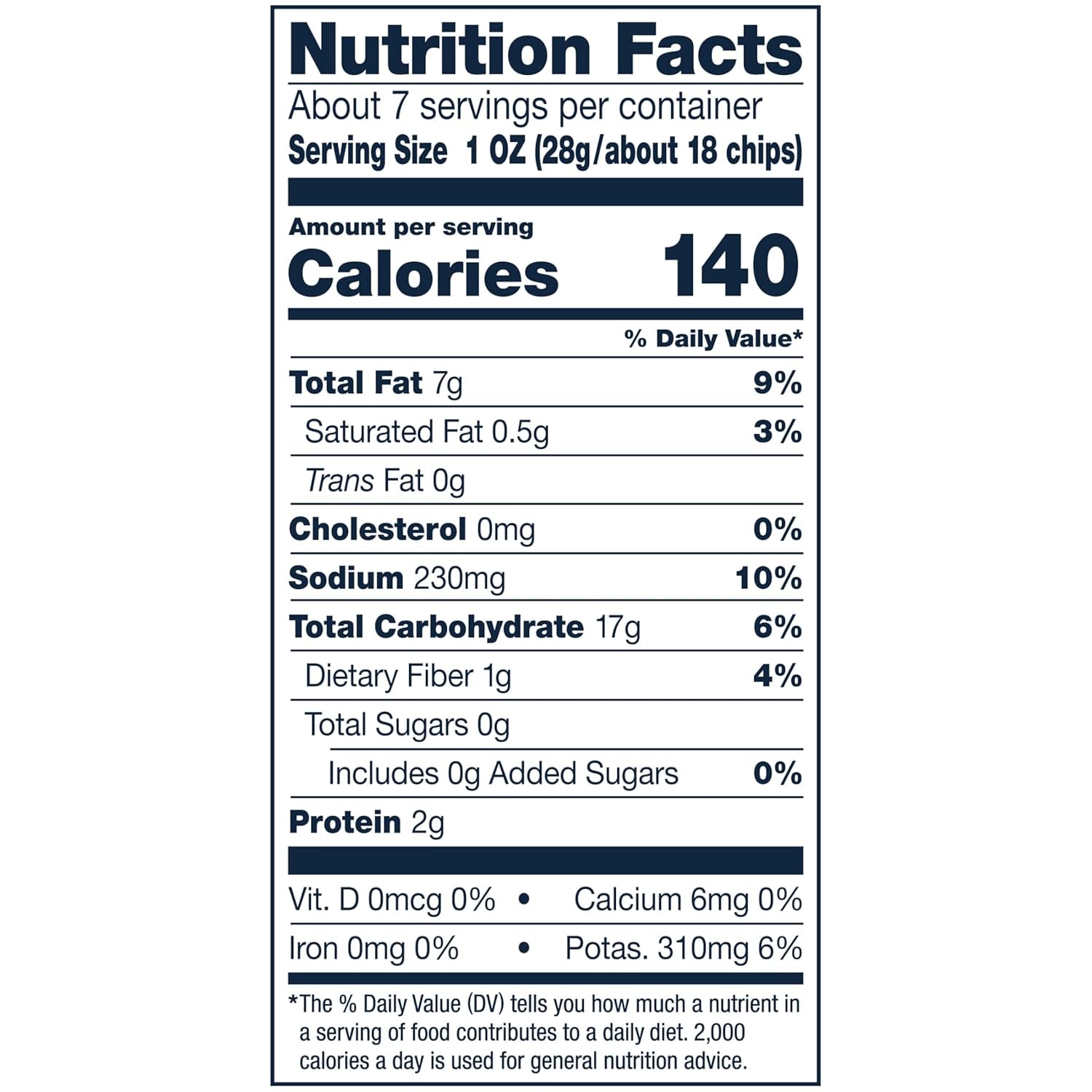 Cape Cod Sea Salt & Vinegar Chips, 7.5 Oz Bag - Big Mart USA