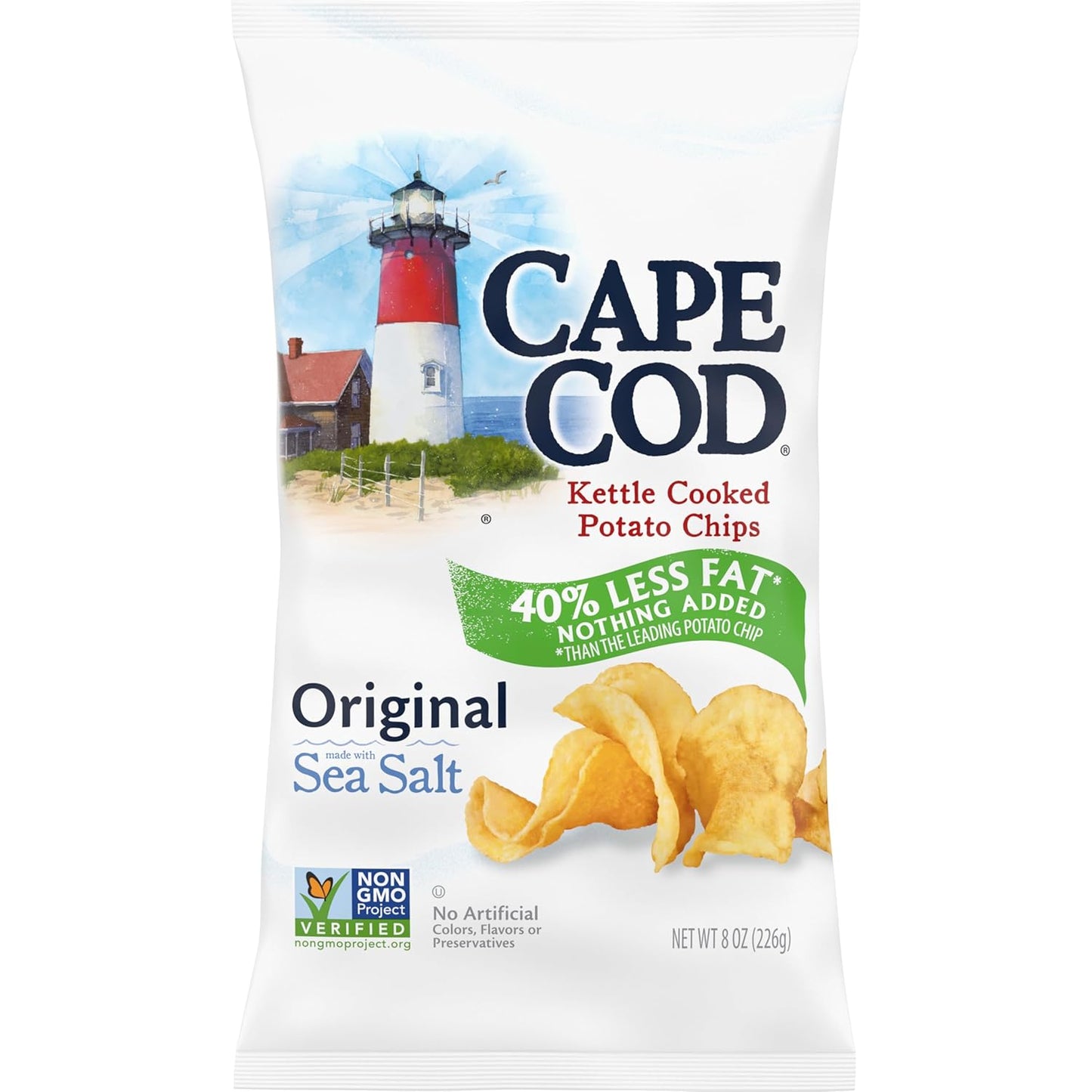 Cape Cod Sea Salt & Vinegar Chips, 7.5 Oz Bag - Big Mart USA