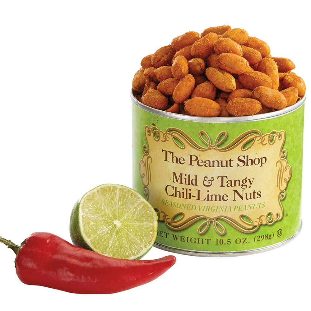 The Peanut Shop of Williamsburg Extra-Large Handcooked Lightly Salted Virginia Peanuts Williamsburg Peanuts Non-Gmo Kosher Gluten-Free No Preservatives - 32 Oz Tin