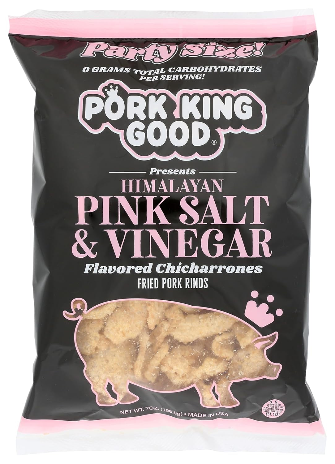 Pork King Good Pork Rinds Variety 6 Pack (Chicharrones) Keto Snacks