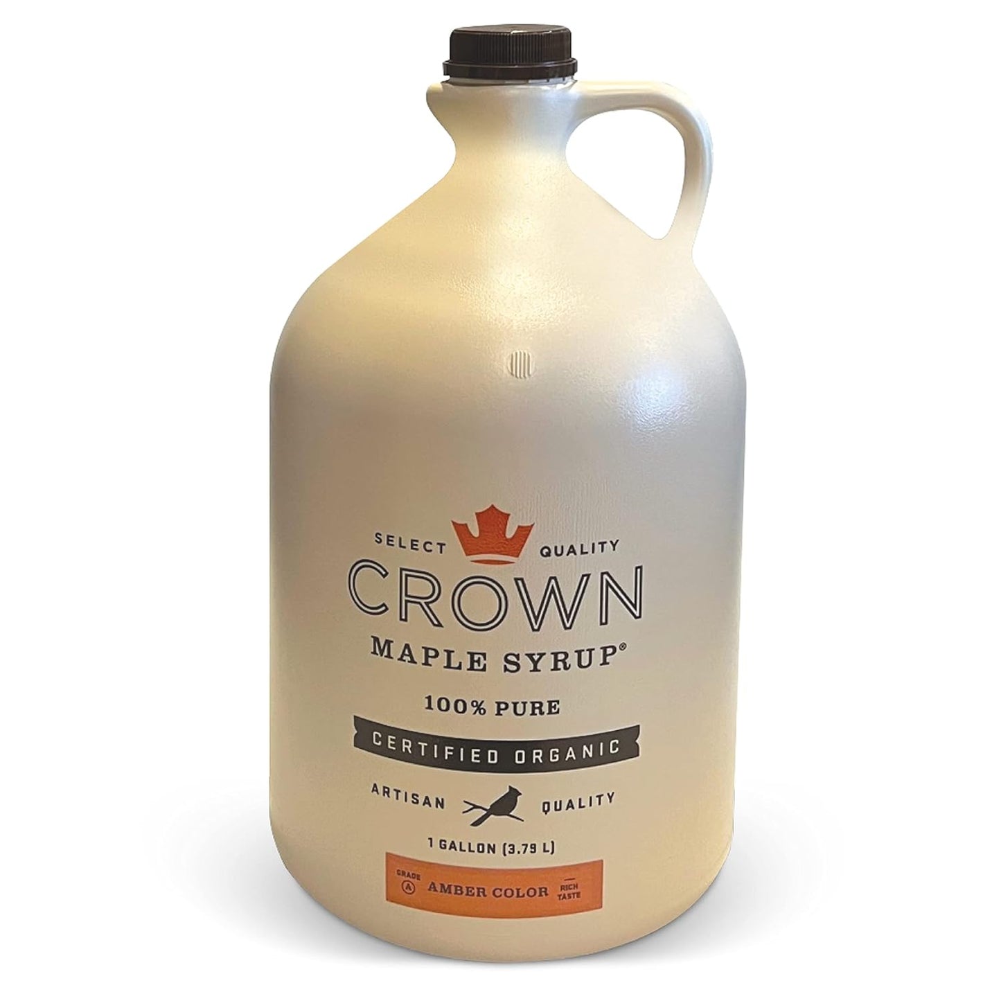 Crown Maple Dark Color Robust Taste Organic Maple Syrup, 100% Pure, Grade A, Gluten Free, No Preservatives, Non-Gmo Pancake and Breakfast Topping, 12.7 Fl Oz