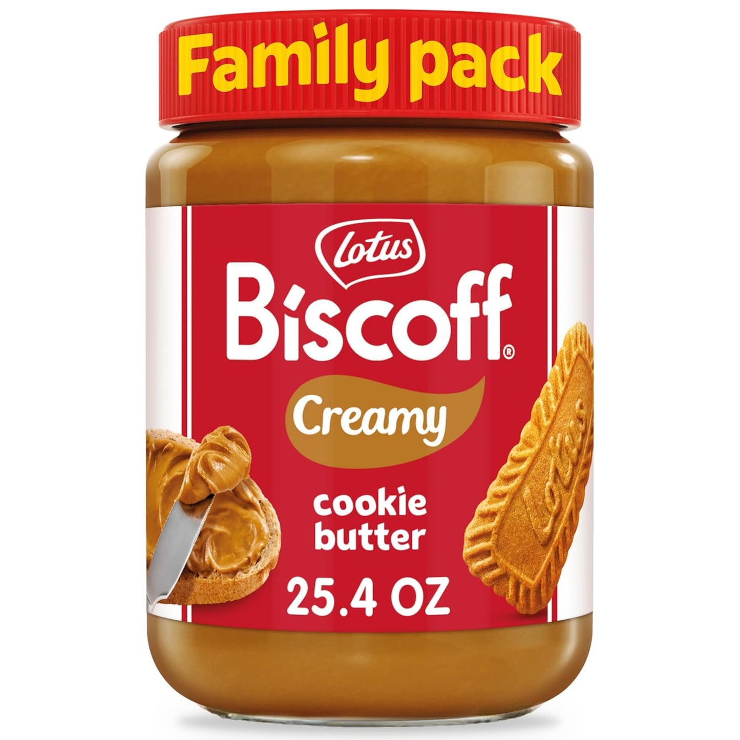 Lotus Biscoff Cookie Butter Spread, Crunchy, Non GMO + Vegan, 24.7Oz