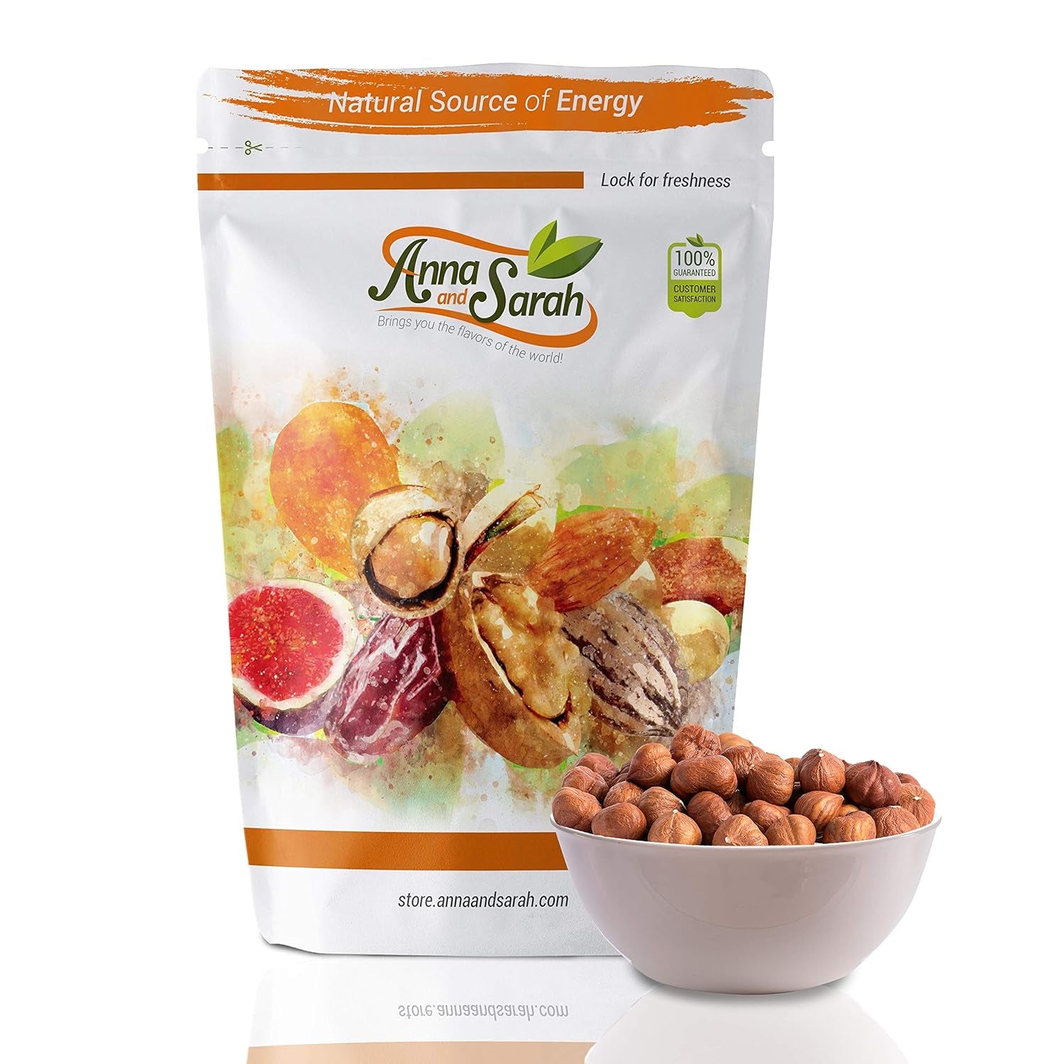 Anna and Sarah Oregon Hazelnuts in Resealable Bag, 1Lb 1 Pack - Big Mart USA