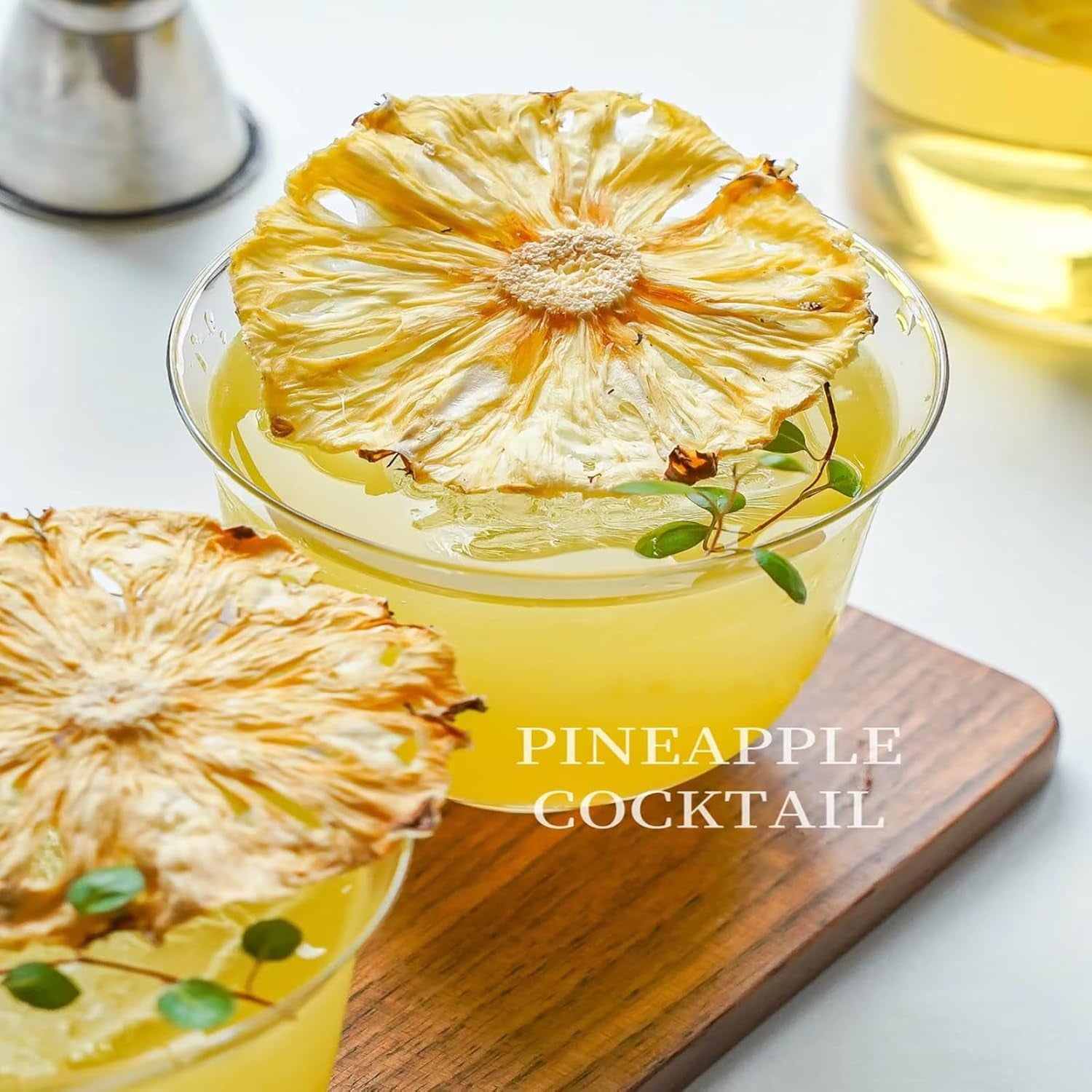 TXDYNLLK Dried Pineapple Slices - Dehydrated Pineapple for Cocktail Garnish, Drinks, Baking, and Fruit Tea - No Sugar, No Sulphur - Edible Pineapple Flowers Snacking 3.53Oz(100G) - Big Mart USA