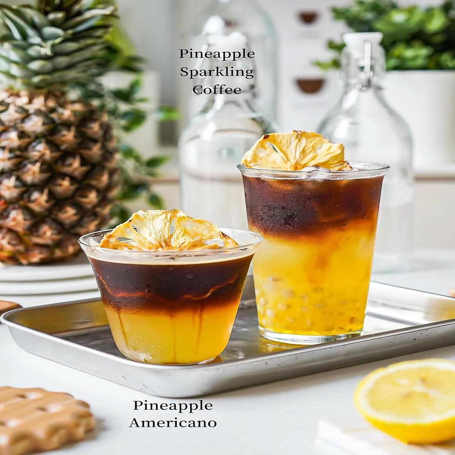 TXDYNLLK Dried Pineapple Slices - Dehydrated Pineapple for Cocktail Garnish, Drinks, Baking, and Fruit Tea - No Sugar, No Sulphur - Edible Pineapple Flowers Snacking 3.53Oz(100G) - Big Mart USA