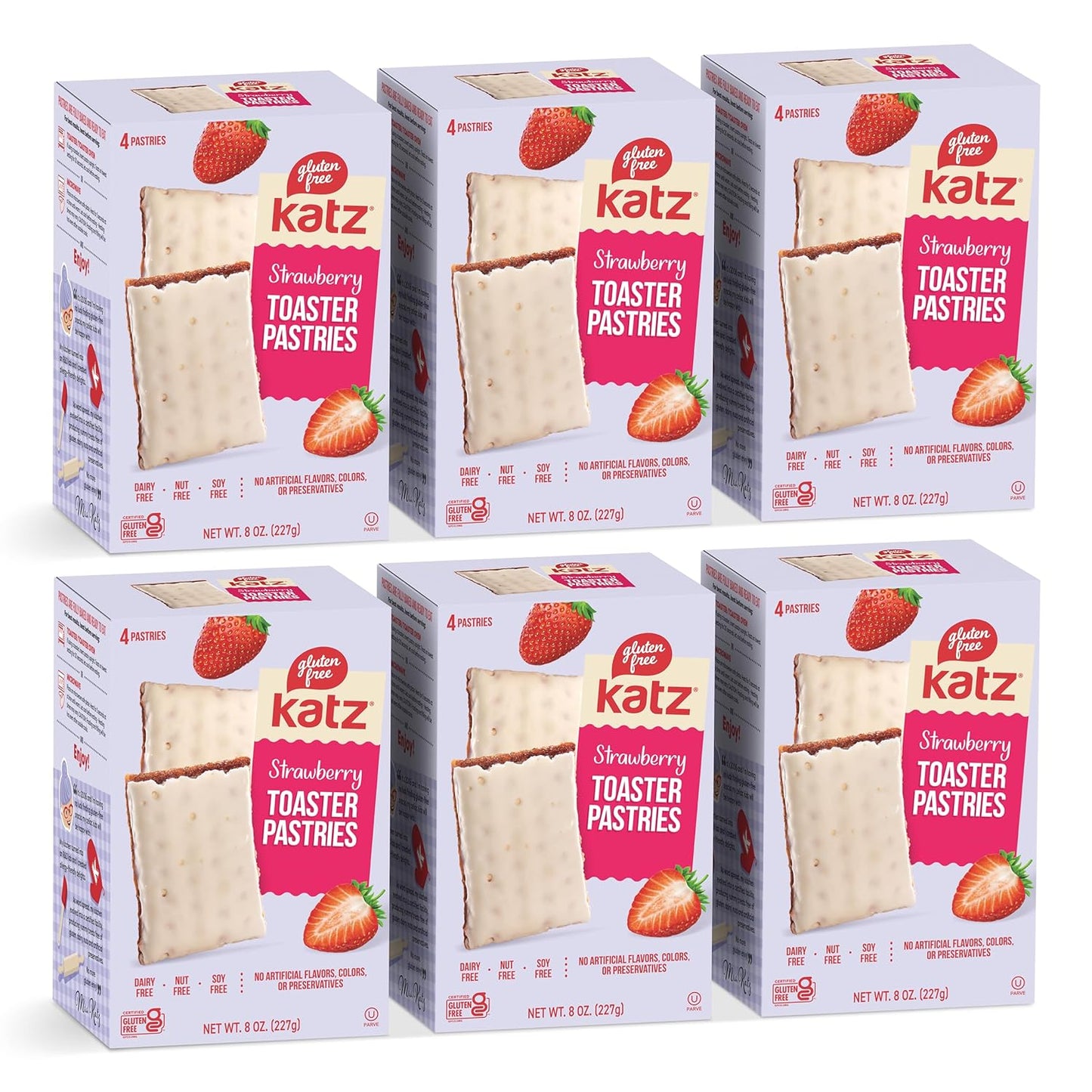 Katz Gluten Free Snacks Variety Pack. Toaster Pastries. Easy Breakfast Food or Anytime Healthy, Gluten and Dairy Free, Nut Free, Peanut Free, Soy Free. Snacks - Adults Kosher Snacks. 8 OZ (Pack of 2) - Big Mart USA