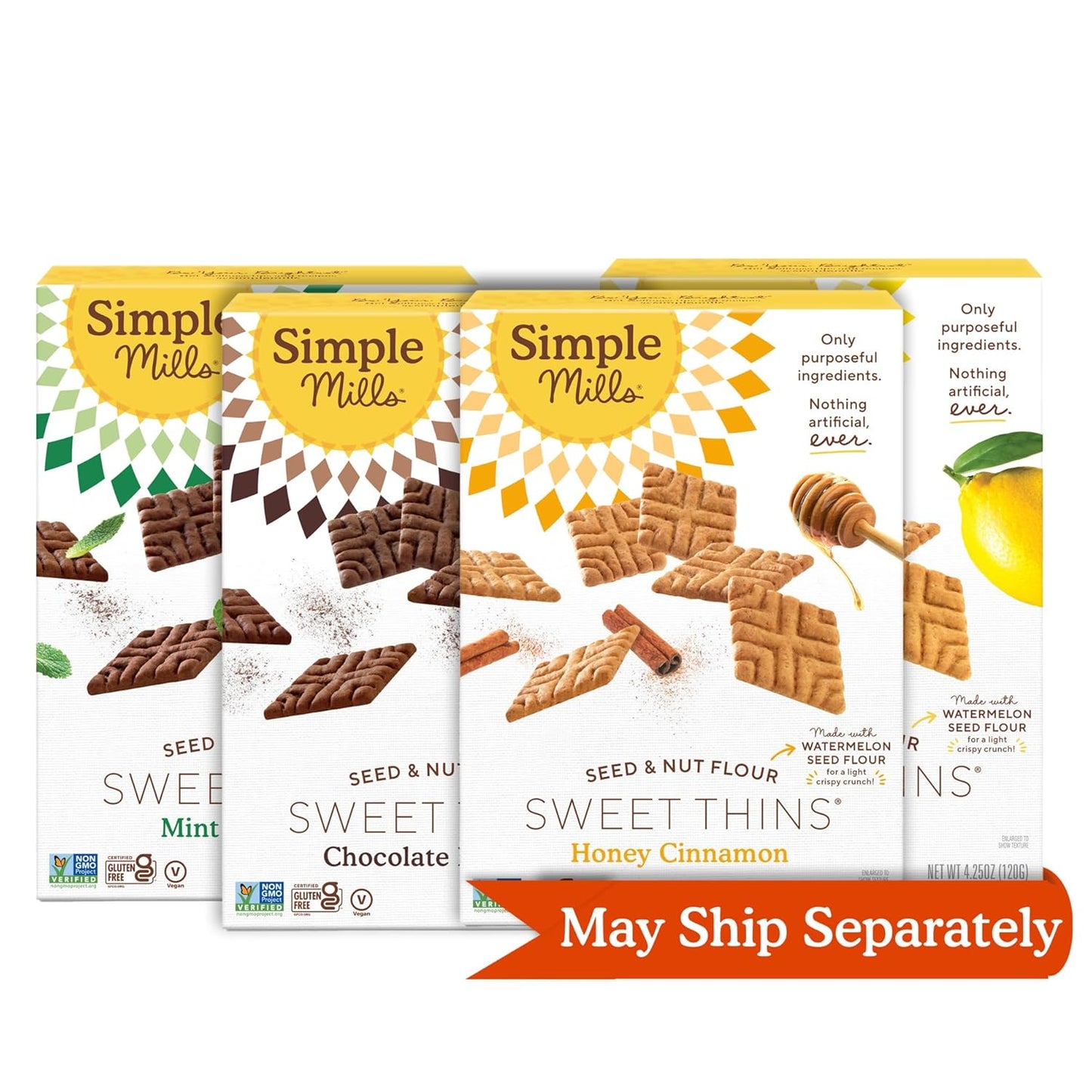 Simple Mills, Chocolate Brownie Cookies Thins, 4.25 Ounce - Big Mart USA