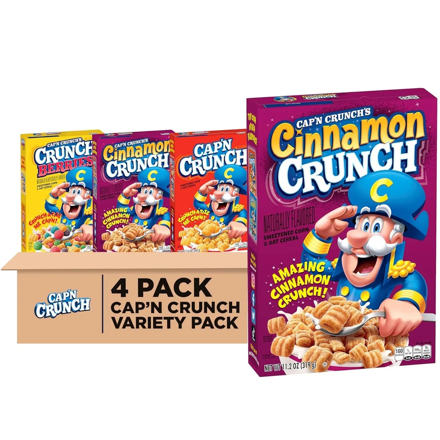 Cap'n Crunch Original Cereal, 22.1 oz Box - Big Mart USA