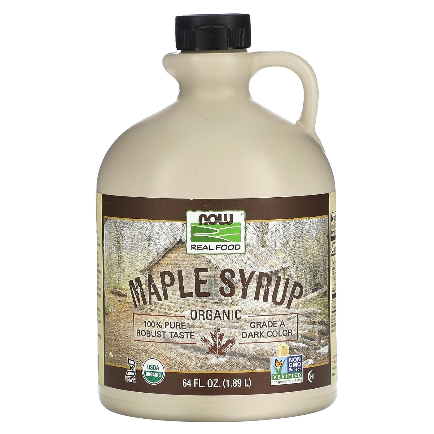 NOW Foods, Certified Organic Maple Syrup, Grade a Dark Color, Certified Non-Gmo, Pure, Robust Taste, 16-Ounce - Big Mart USA