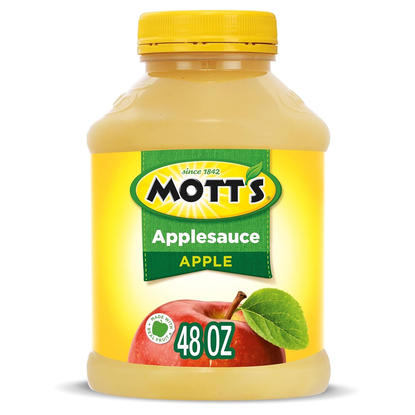 Mott'S Applesauce, 48 Oz Jar (Pack of 8), No Artificial Flavors, Good Source of Vitamin C, Nutritious Option for the Whole Family