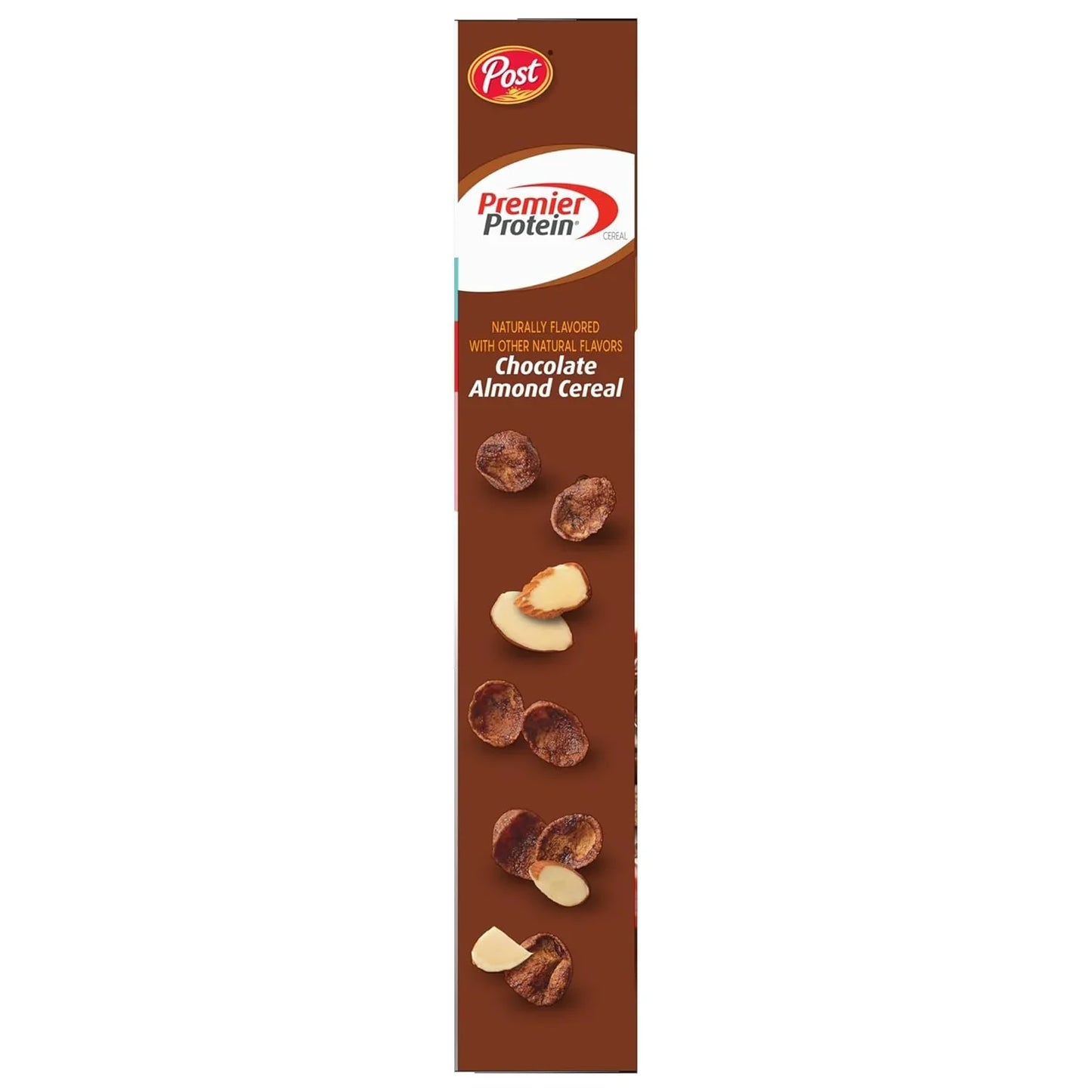 Post Premier Protein Chocolate Almond Cereal - Chocolatey Protein Flakes with Sliced Almonds, 20G of Protein per Serving, 9 OZ Box - Big Mart USA