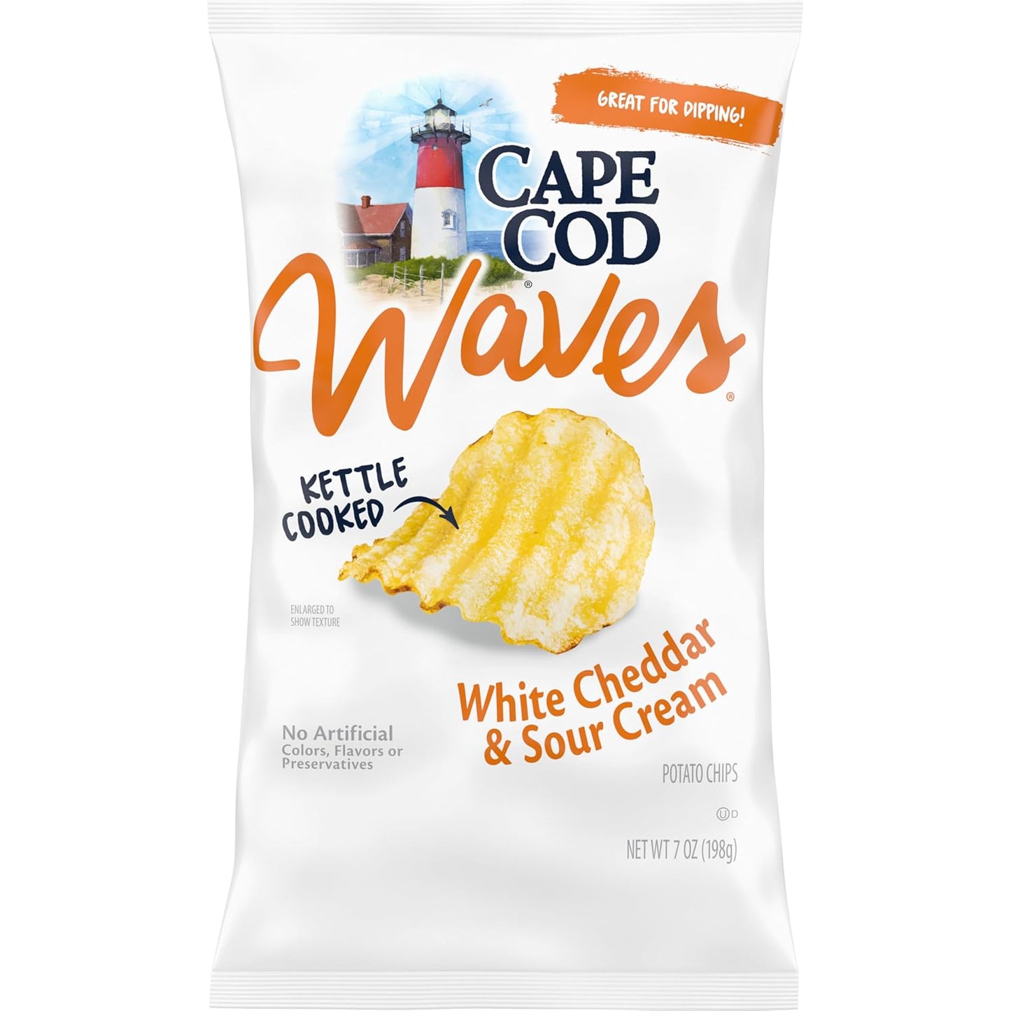 Cape Cod Sea Salt & Vinegar Chips, 7.5 Oz Bag - Big Mart USA