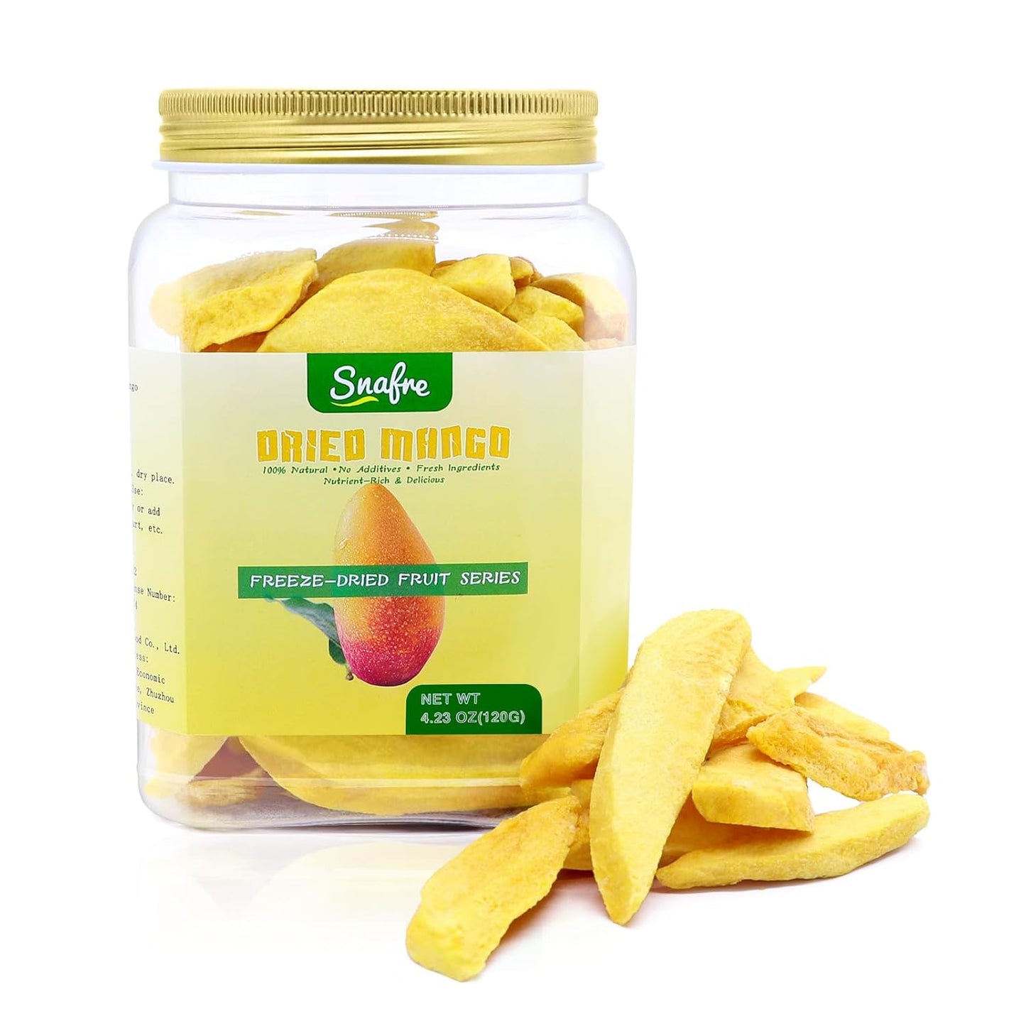 Freeze Dried Pineapple Chunks, Freeze Dried Fruit, 130G/4.58OZ Frozen Pineapple for Yogurt, Cereal, Baking, Milkshakes, No Additives, Crispy Taste - Big Mart USA