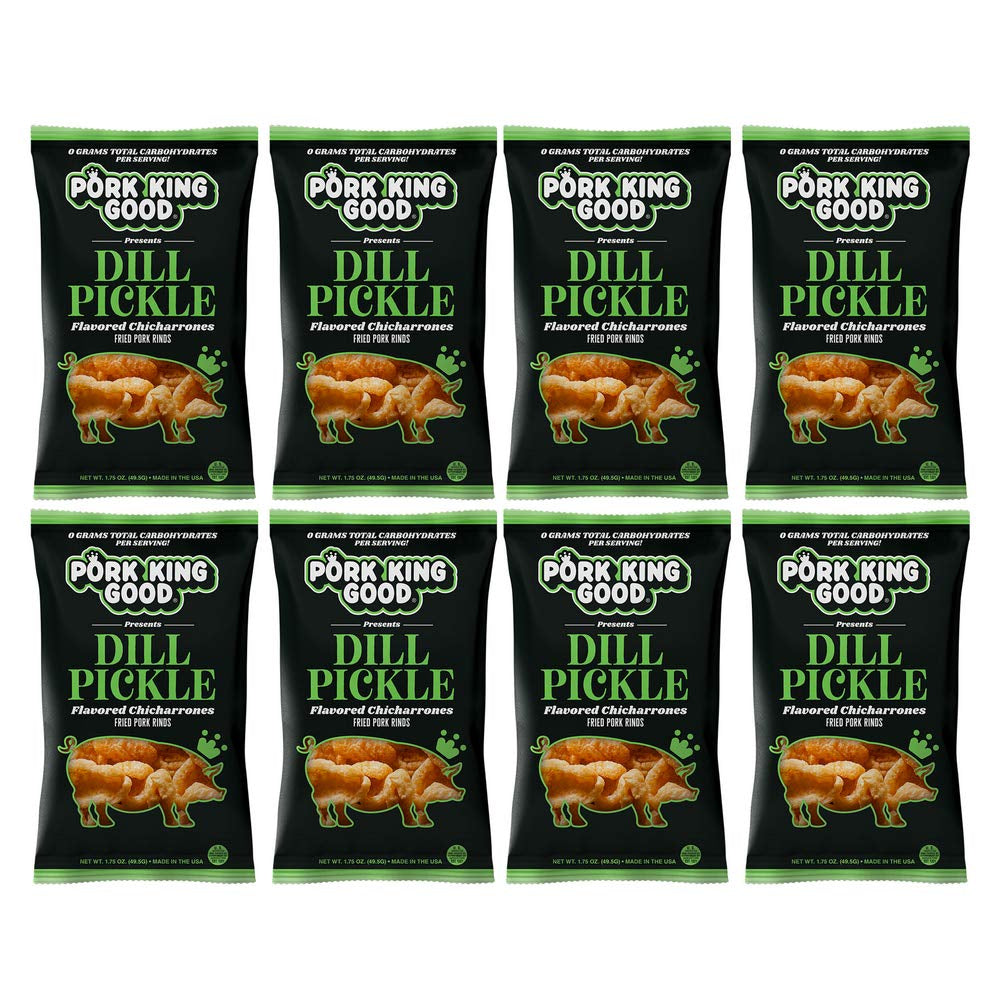 Pork King Good Pork Rinds Variety 6 Pack (Chicharrones) Keto Snacks