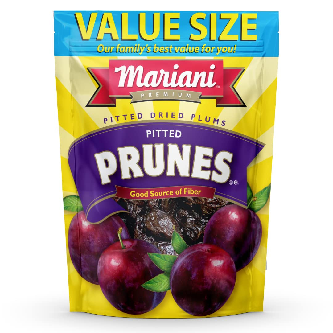 Mariani | Pitted Prunes | Dried Fruit | Healthy, Vegan, Gluten Free Snack for Kids & Adults | No Sugar Added | 32 Ounces (Pack of 1) - Resealable Bag