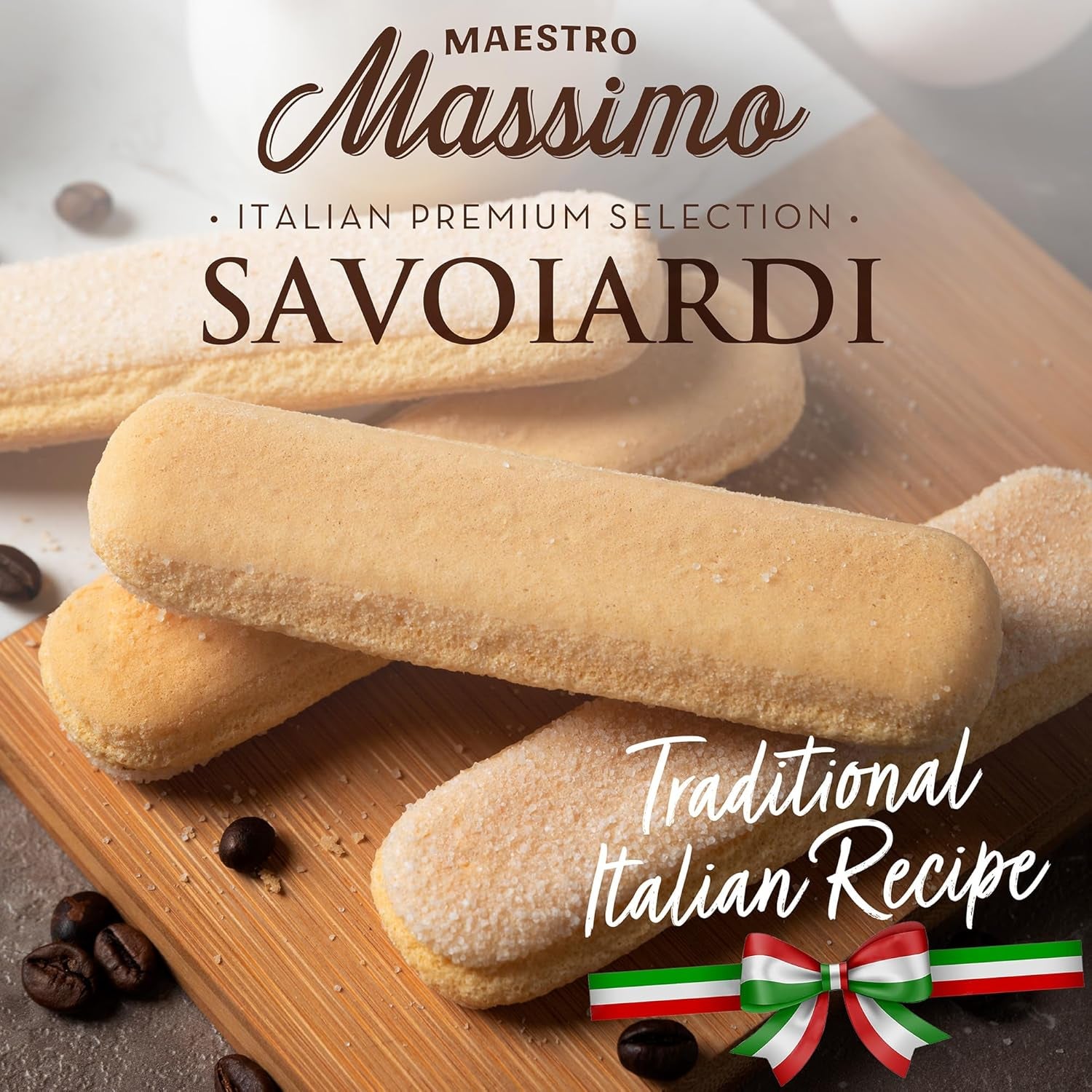Indulge in Authentic Italian Delight with Maestro Massimo Savoiardi Ladyfingers - Perfect for Tiramisu, Cakes, and Desserts - 7.05 Oz (200 Gr) - Big Mart USA