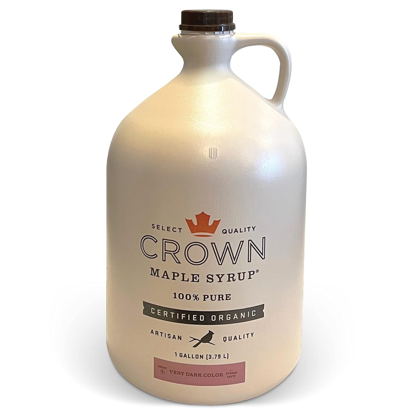 Crown Maple Dark Color Robust Taste Organic Maple Syrup, 100% Pure, Grade A, Gluten Free, No Preservatives, Non-Gmo Pancake and Breakfast Topping, 12.7 Fl Oz