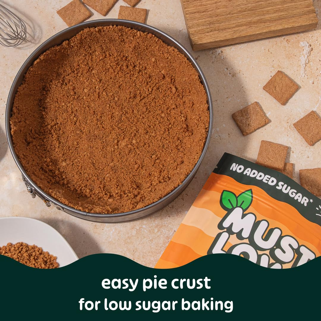 Must Love Classic Graham - No Added Sugar, Sweetened with Dates - Great for Pie Crust, Mini S'More, Cheese Boards - Simple Ingredients, Vegan, Plant-Based - Healthy Snacking for Family, 2 Pack X 5 Oz - Big Mart USA