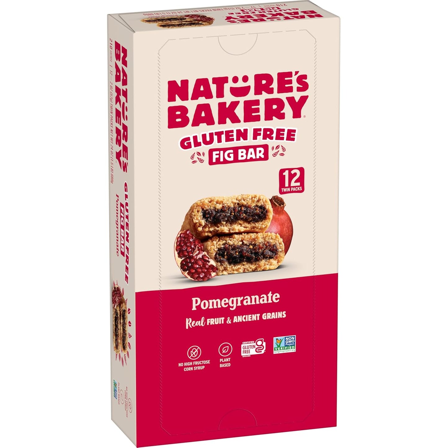 Nature’S Bakery Gluten Free Fig Bars, Raspberry, Real Fruit, Vegan, Non-Gmo, Snack Bar, 6 Boxes with 6 Twin Packs (36 Twin Packs) - Big Mart USA