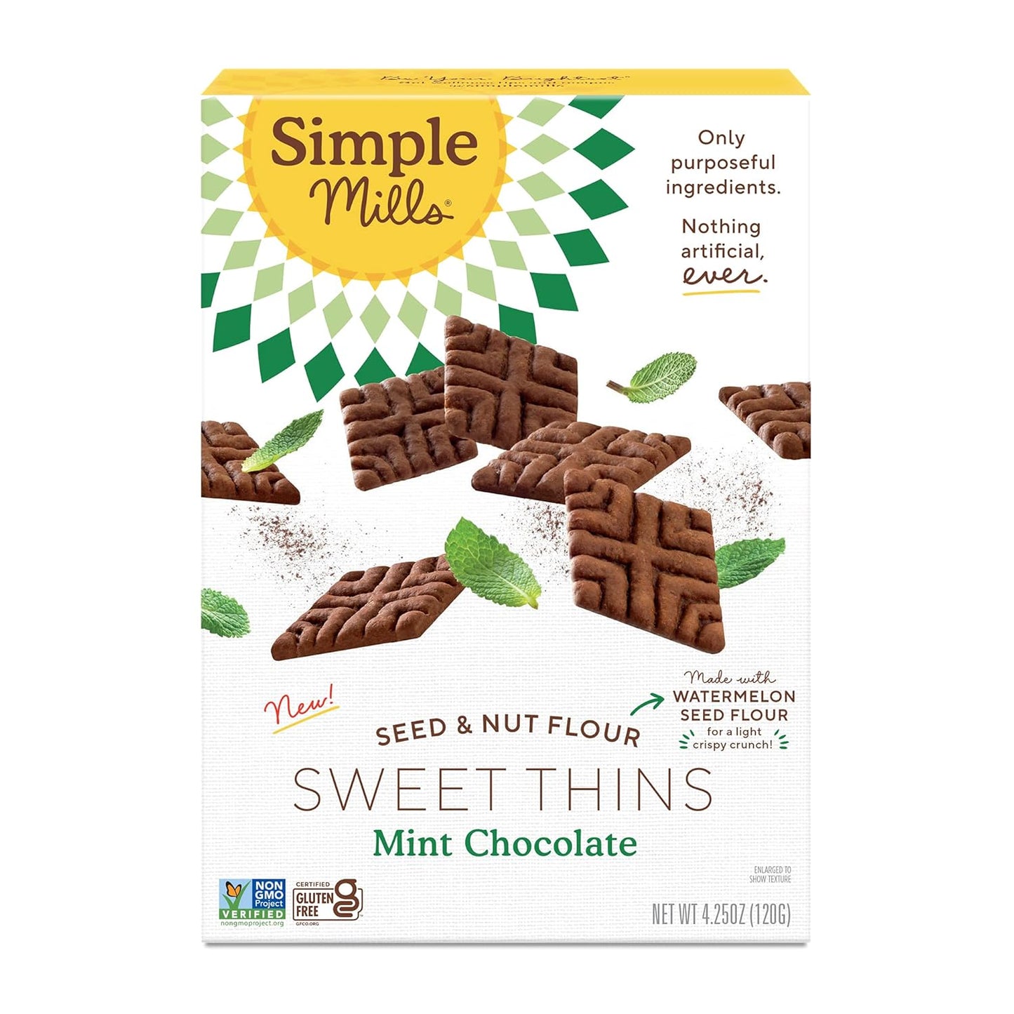 Simple Mills, Chocolate Brownie Cookies Thins, 4.25 Ounce - Big Mart USA