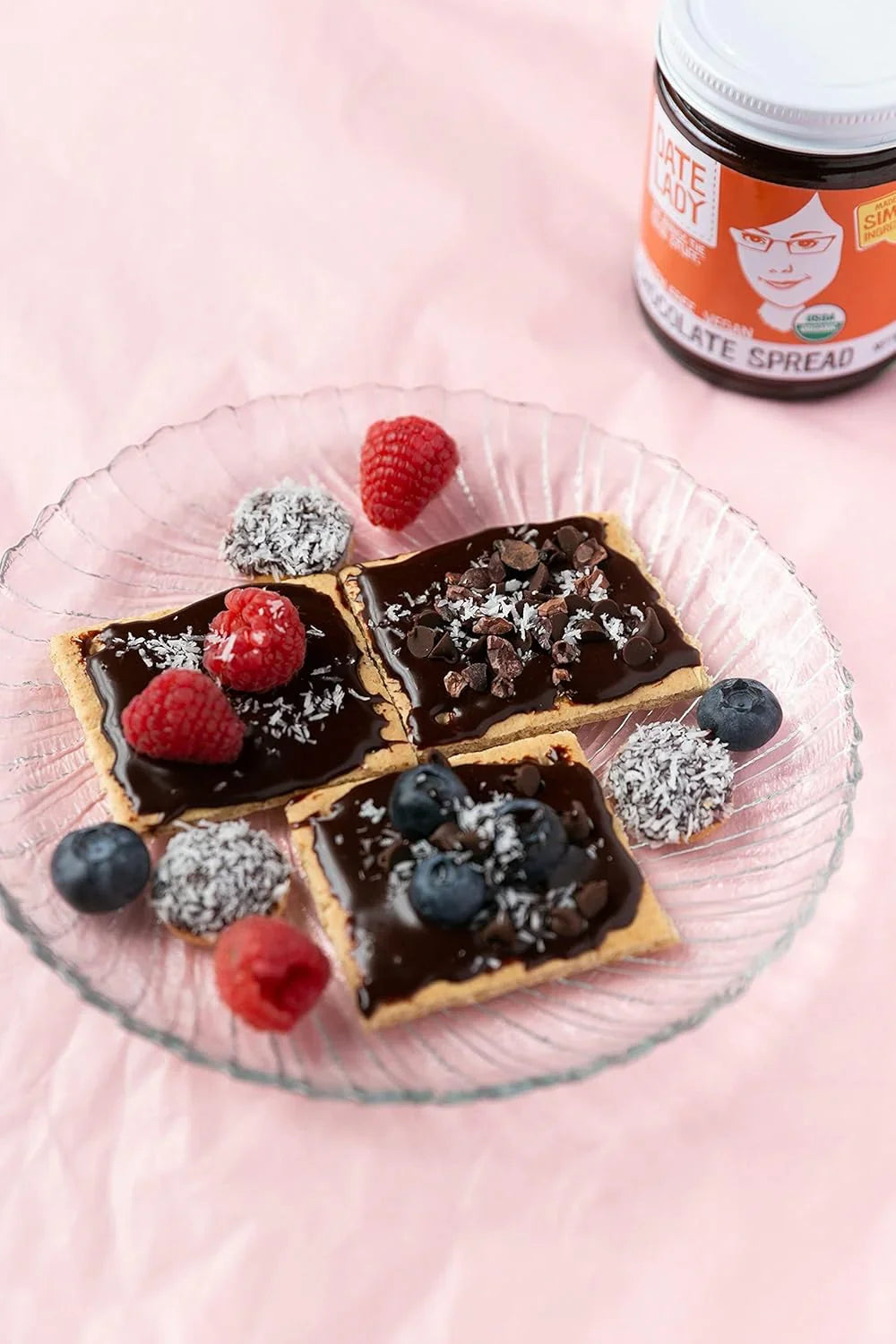 Date Lady Organic Chocolate Date Spread - Vegan, Paleo, Gluten-Free, Kosher, No Added Sugar or Preservatives (1 Jar) - Ideal for Dipping Fruit and Drizzling on Ice Cream - Big Mart USA