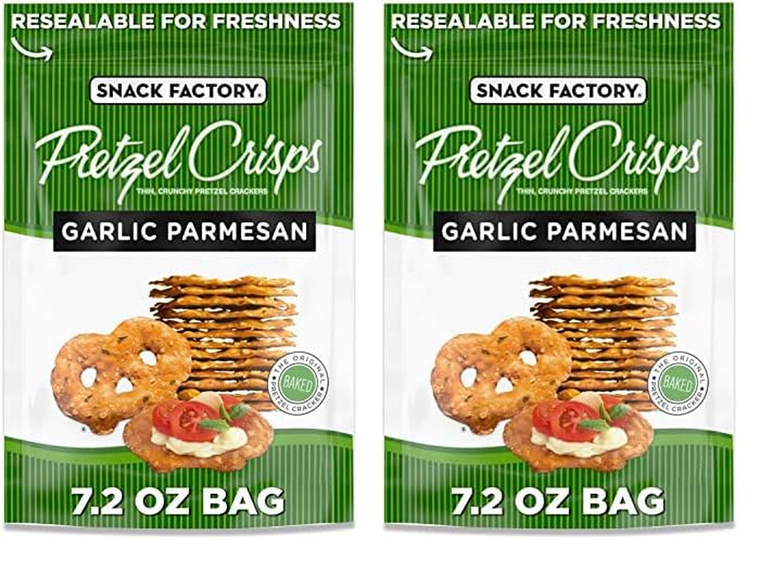 Snack Factory Buffalo Wing Pretzel Crisps, Non-Gmo, 7.2 OZ Resealable Bag