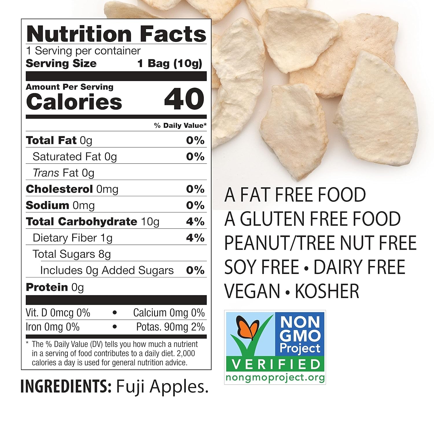Brothers-All-Natural Fuji Apple Crisps, 0.35-Ounce Bags, 24 Count - Big Mart USA
