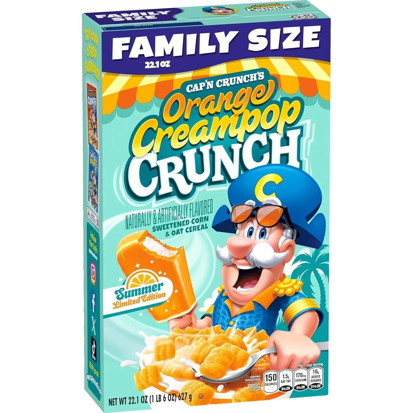 Cap'n Crunch Original Cereal, 22.1 oz Box - Big Mart USA