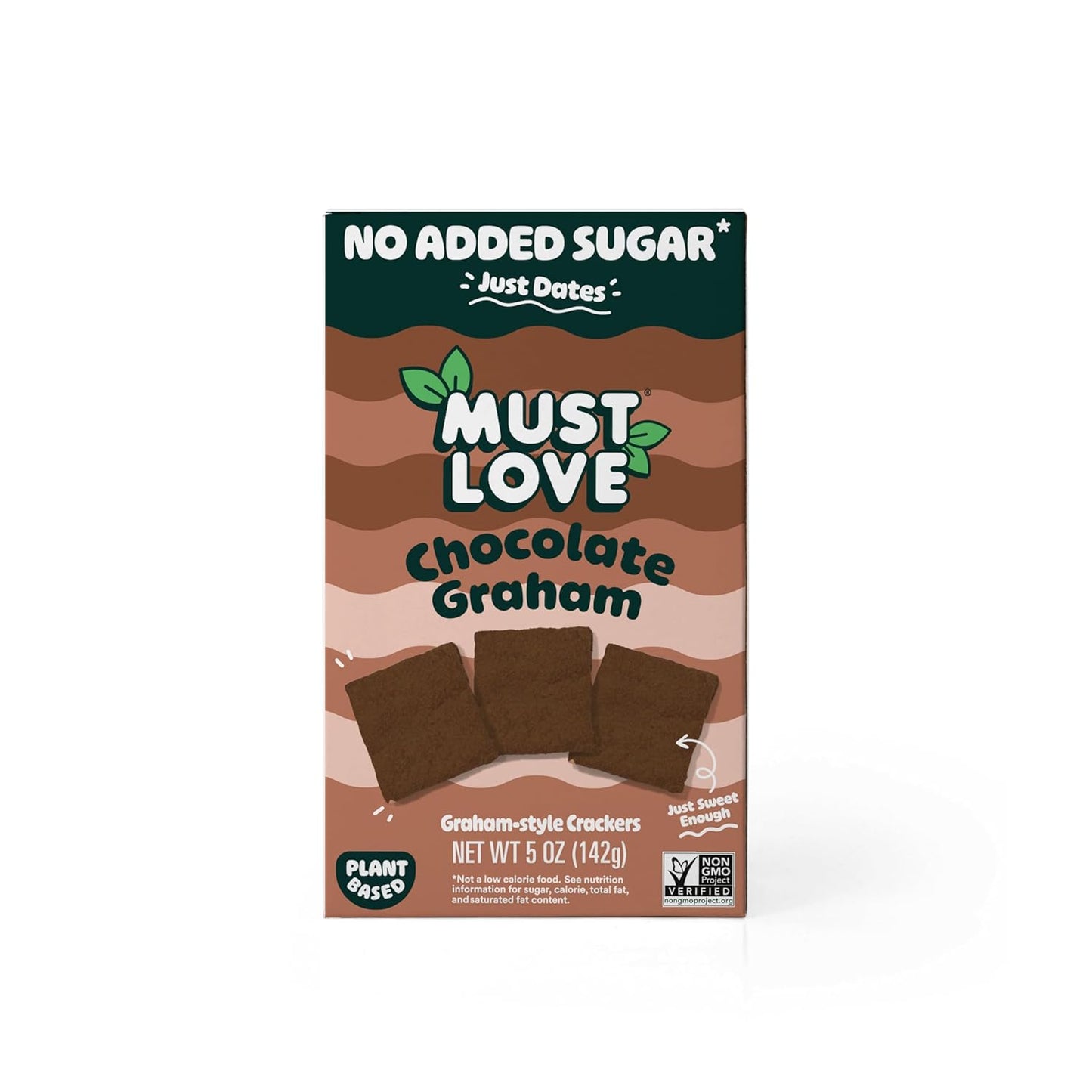 Must Love Classic Graham - No Added Sugar, Sweetened with Dates - Great for Pie Crust, Mini S'More, Cheese Boards - Simple Ingredients, Vegan, Plant-Based - Healthy Snacking for Family, 2 Pack X 5 Oz - Big Mart USA