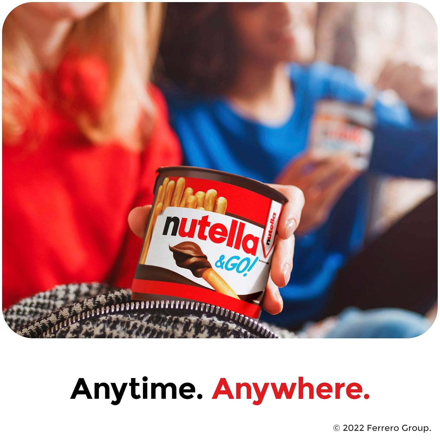 Nutella & GO! Bulk 12 Pack, Hazelnut and Cocoa Spread with Breadsticks, Stocking Stuffers, Snack Cups, 1.8 Oz Each - Big Mart USA